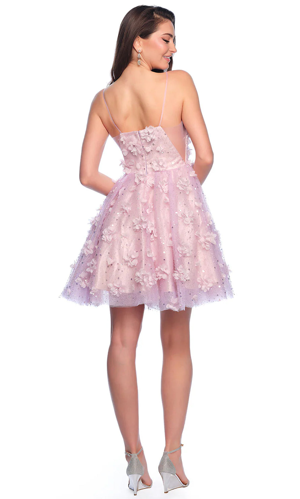 Dave & Johnny 11751 - Appliqued A-Line Cocktail Dress