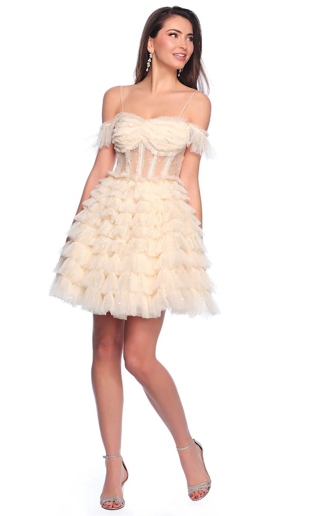 Dave & Johnny 11754 - Short A-Line Dress Dave & Johnny 11754 - Short A-Line Dress
