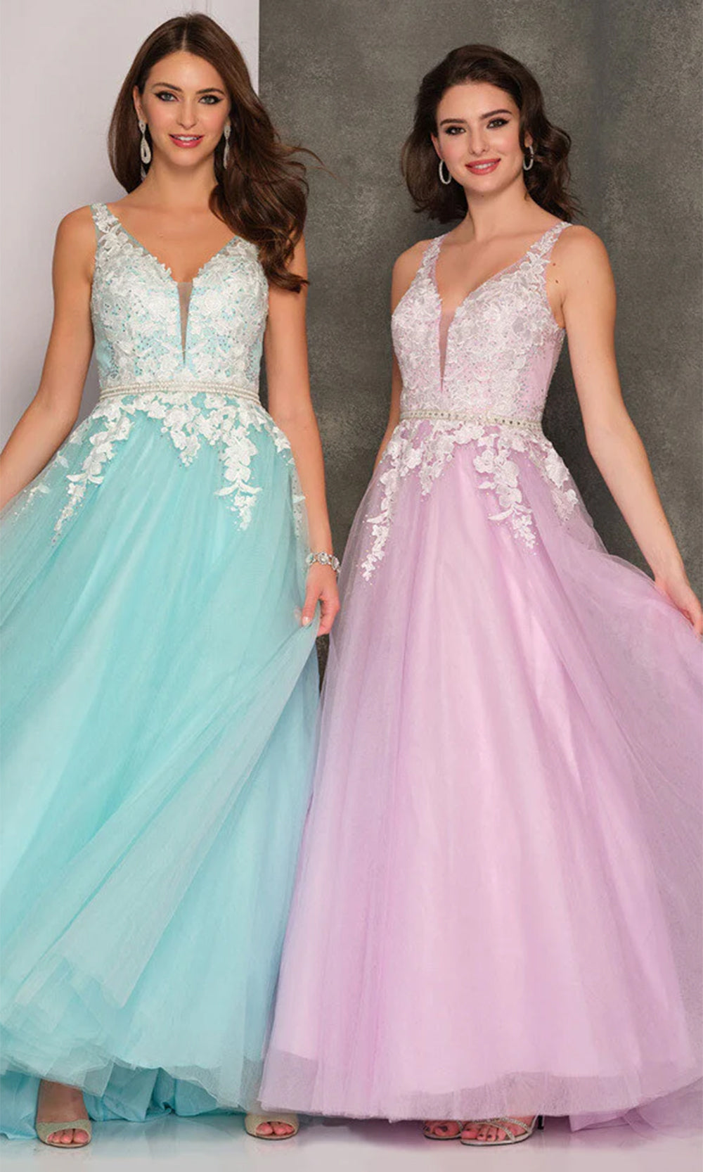 Dave & Johnny Bridal 10246W - Applique A-Line Bridal Gown