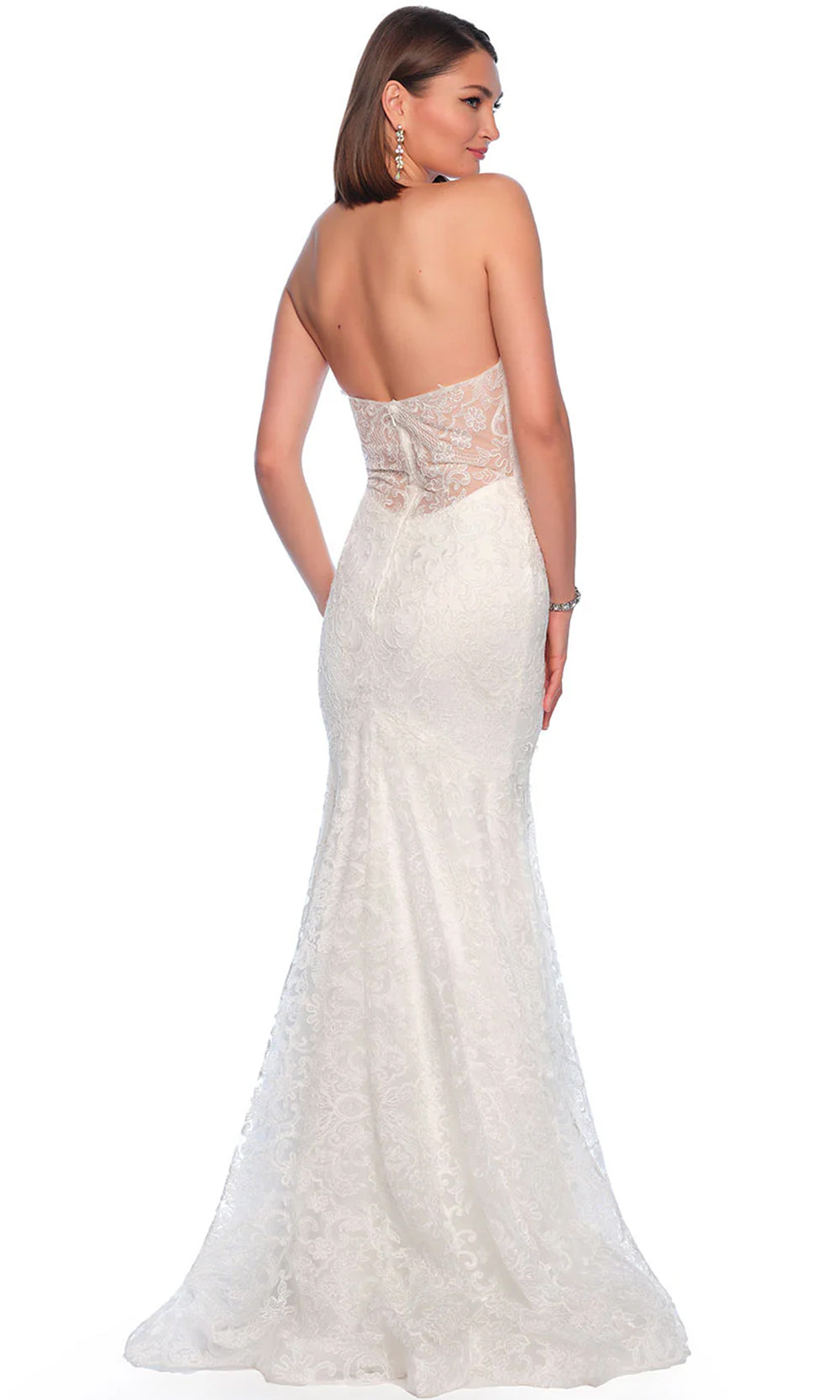 Dave & Johnny Bridal 11165 - Strapless Mermaid Bridal Gown