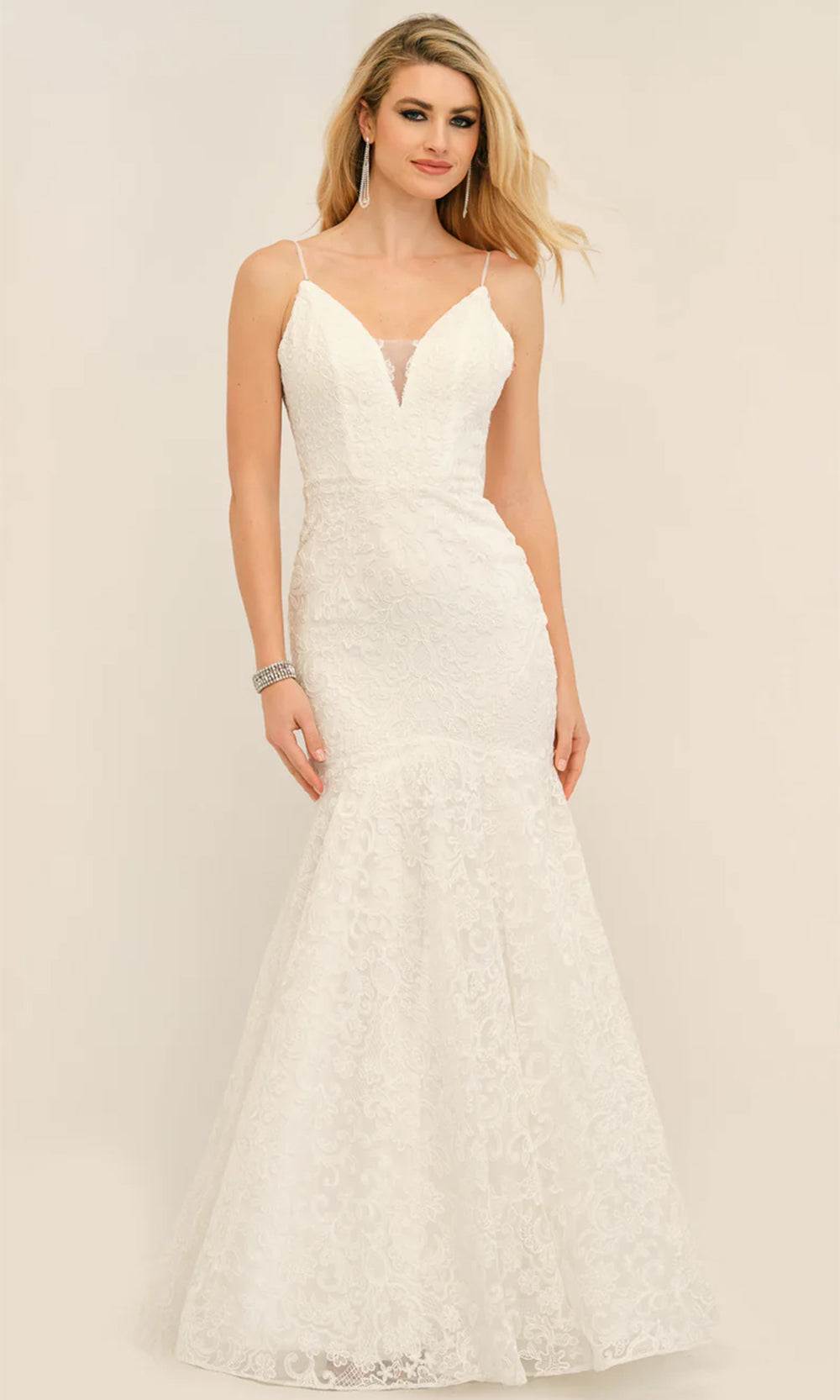 Dave & Johnny Bridal 11165 - Strapless Mermaid Bridal Gown