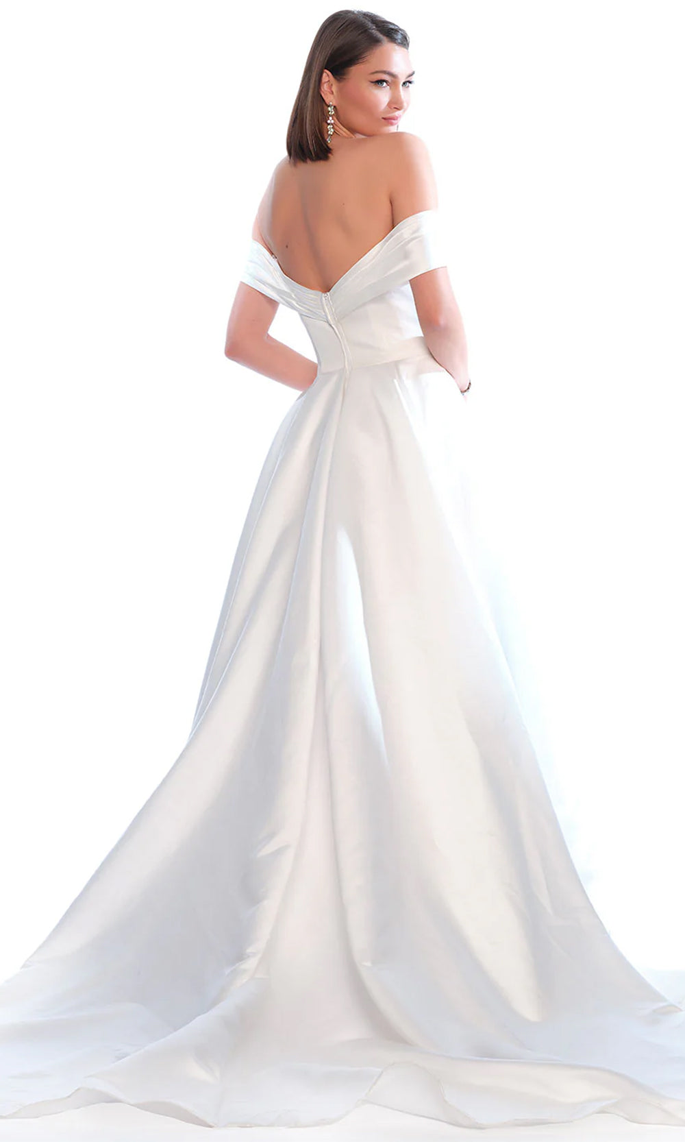 Dave & Johnny Bridal 11334 - Satin A-Line Bridal Gown