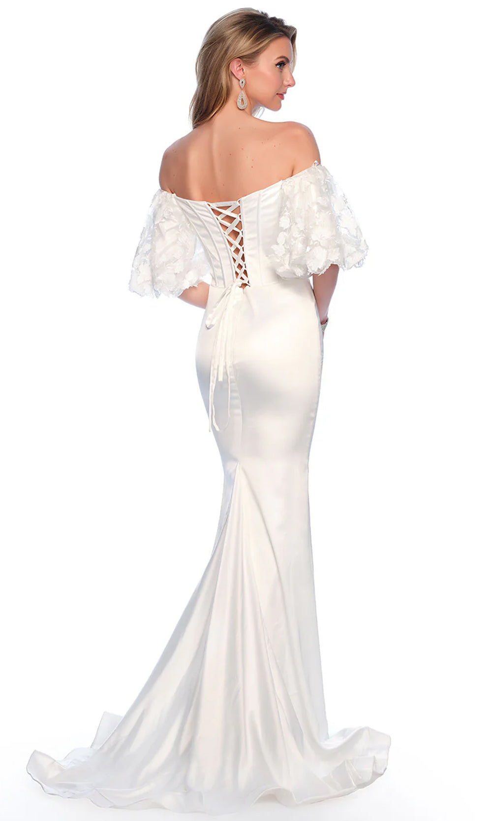 Dave & Johnny Bridal 11344 - Off Shoulder Corset Bridal Gown