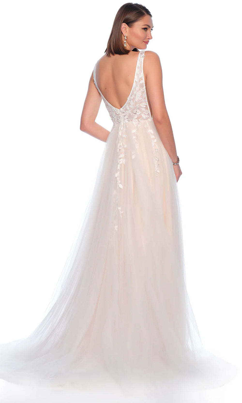 Dave & Johnny Bridal 11466 - Embroidered Bodice Bridal Gown