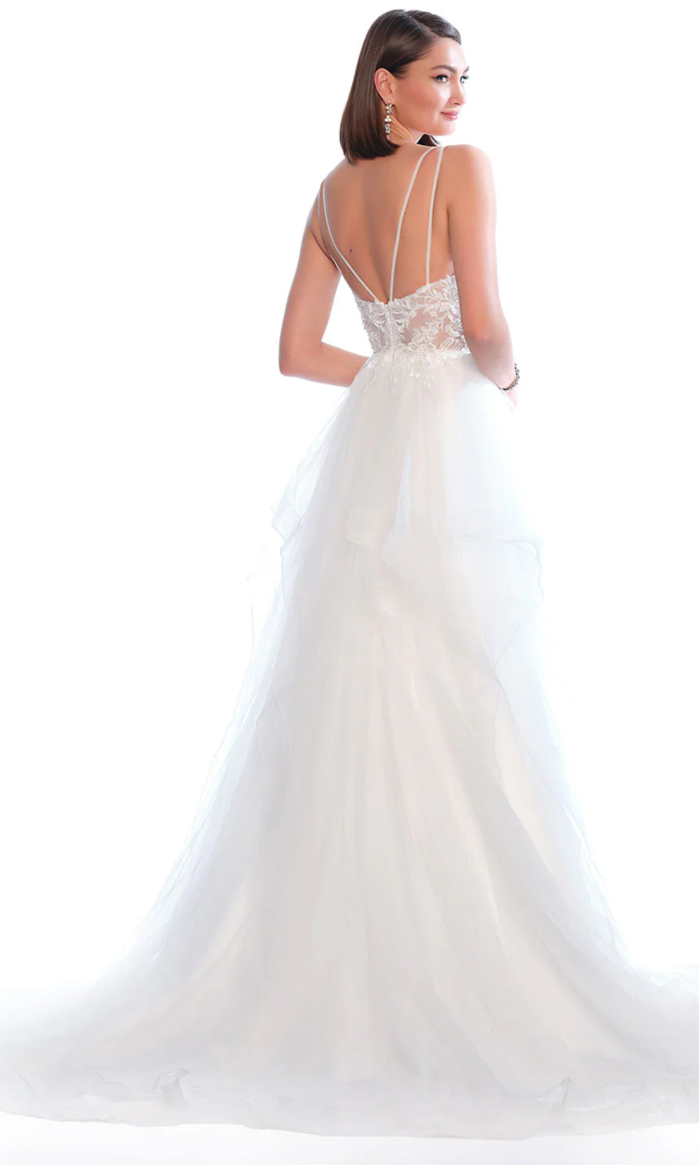 Dave & Johnny Bridal 11563 - Embroidered A-Line Bridal Gown