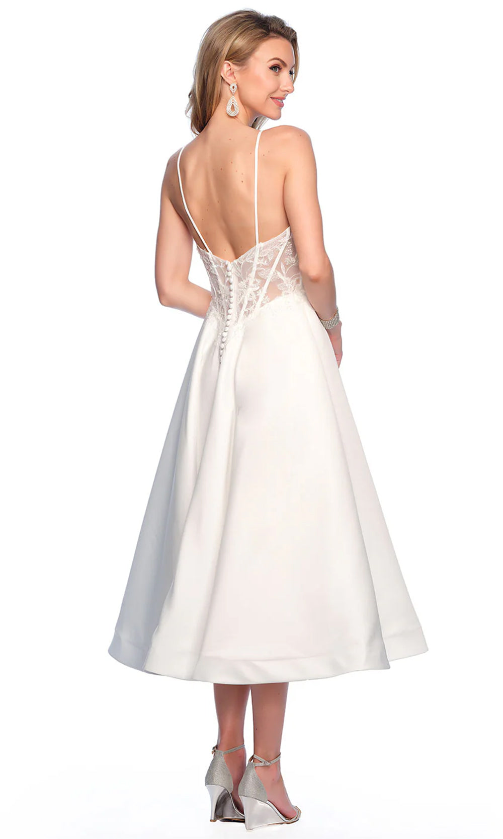 Dave & Johnny Bridal 12005 - Sweetheart A-Line Bridal Dress
