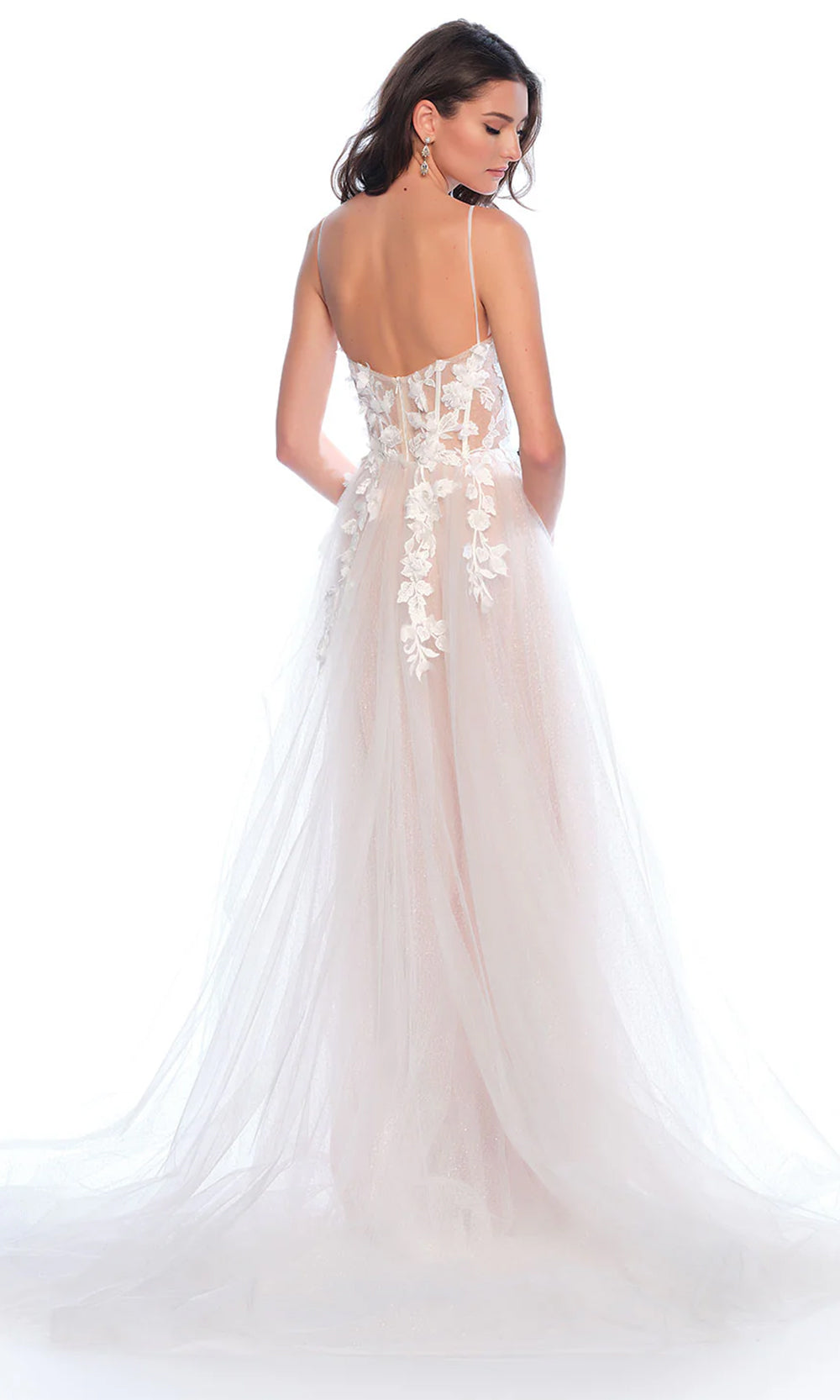 Dave & Johnny Bridal 12105 - Applique Corset Bridal Gown