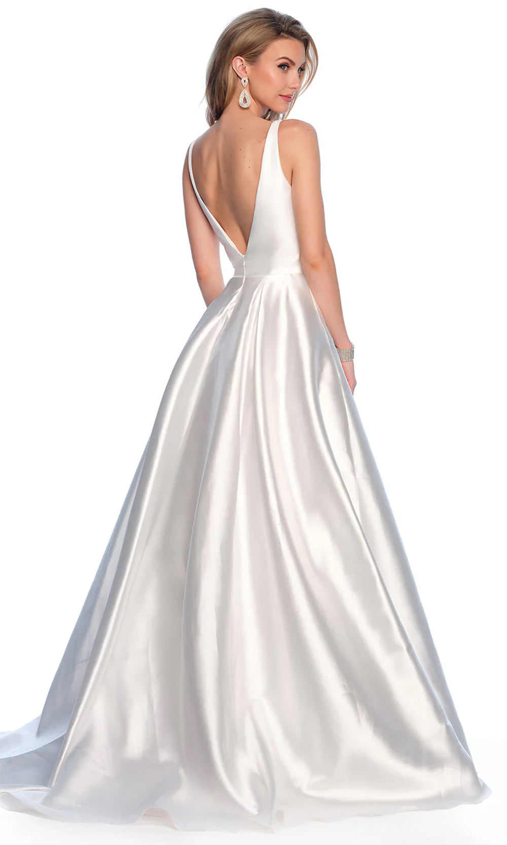 Dave & Johnny Bridal 12118 - Embellished Waist Bridal Gown