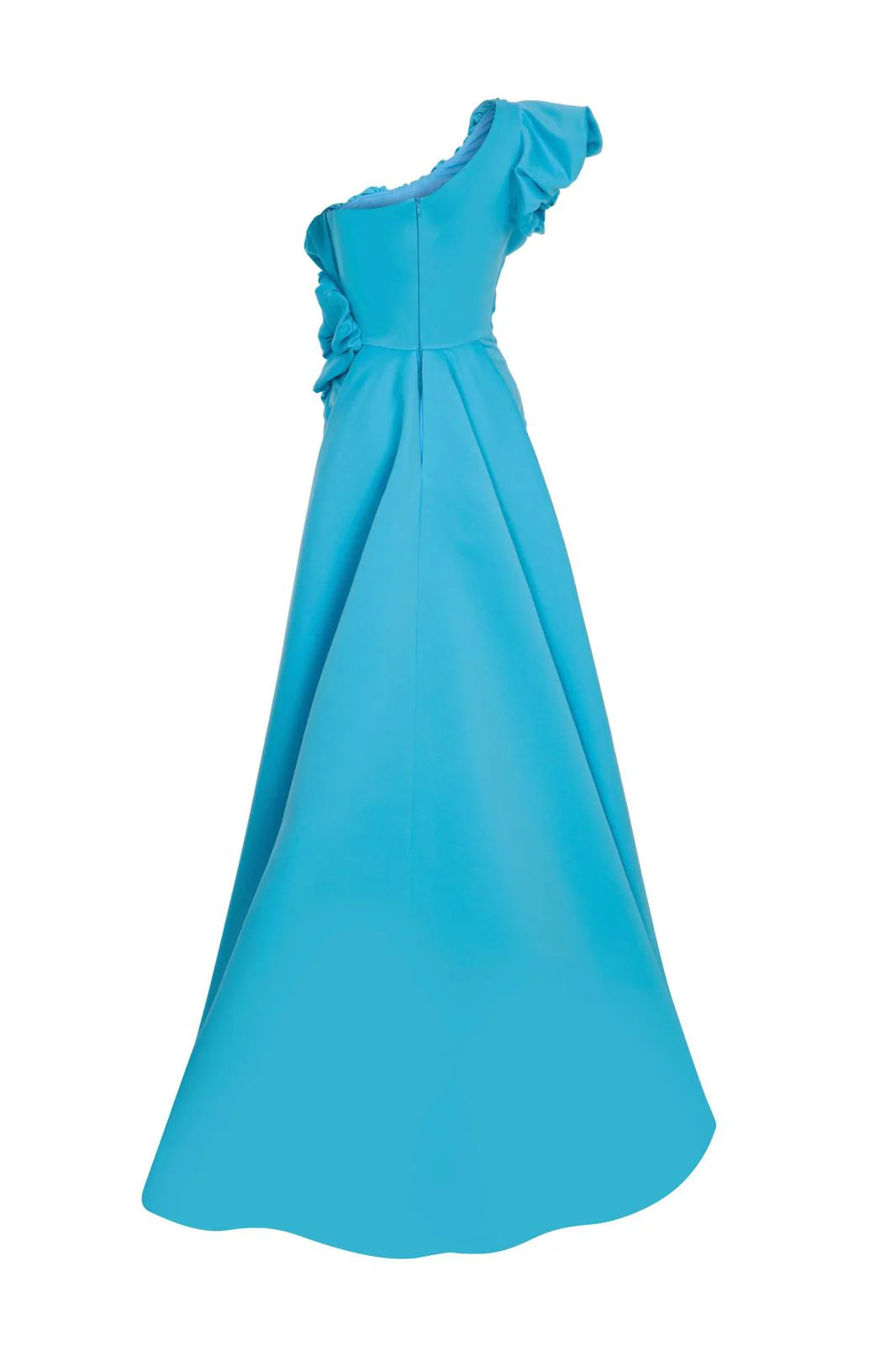 MNM Couture F02904 - Ruched One Shoulder Gown with Gloves