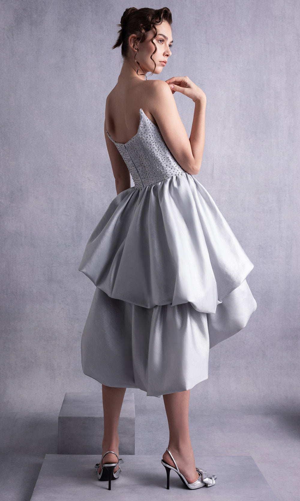 MNM Couture GOS2538 - Strapless Bubble A-Line Evening Dress Cocktail Dresses