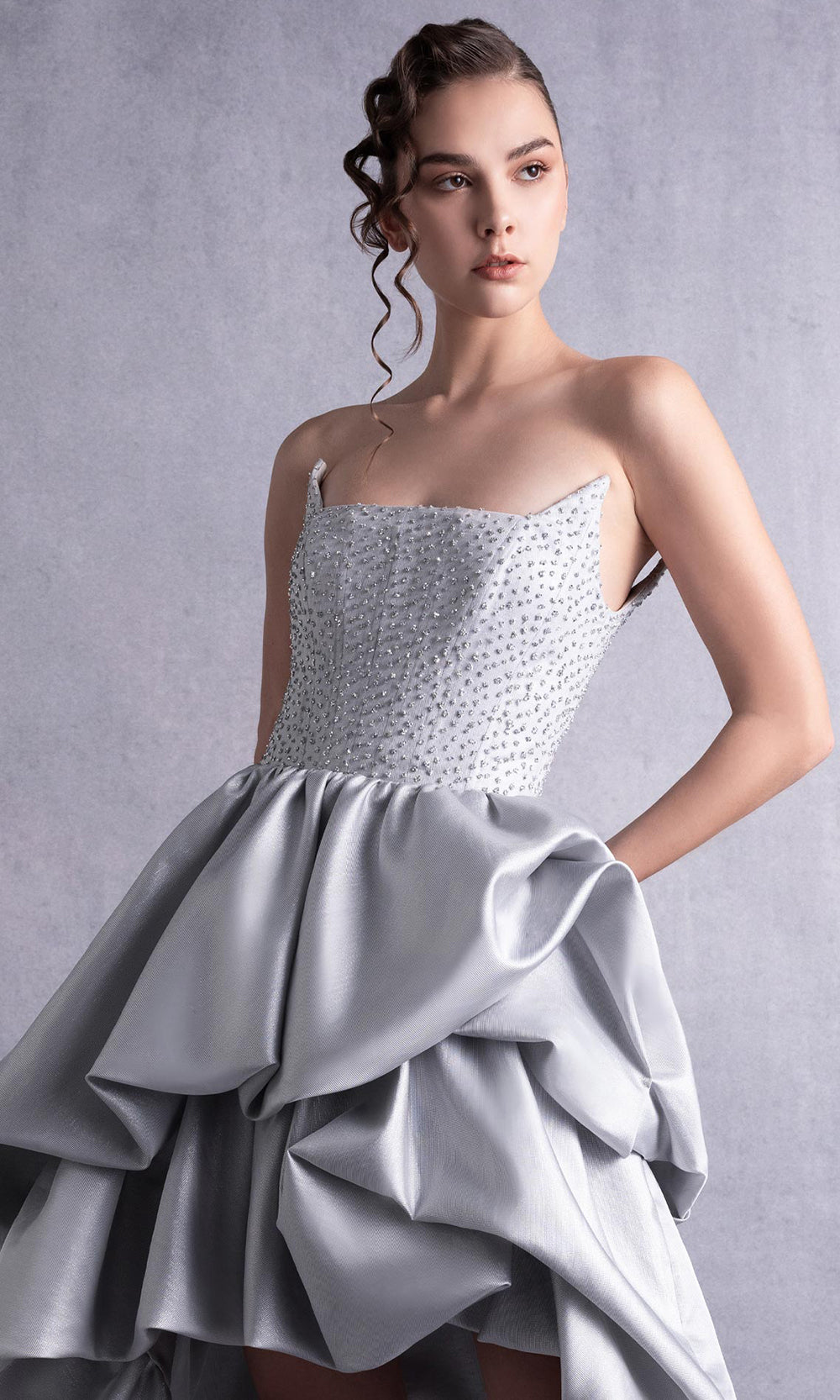 MNM Couture GOS2538 - Strapless Bubble A-Line Evening Dress Cocktail Dresses