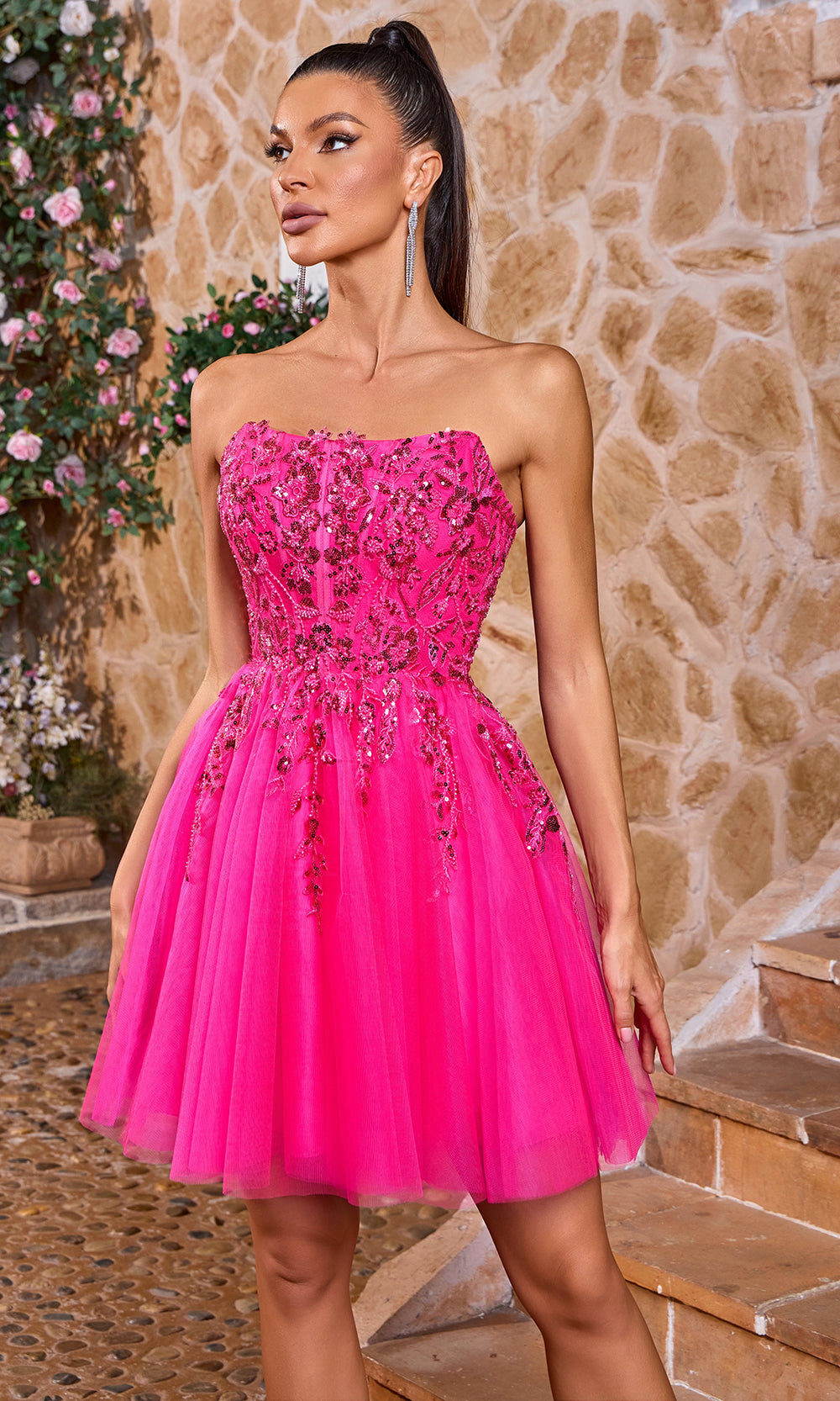 Alex Evenings 82351695 - Piping Trim Jacket Scoop Neckline Gown In Black