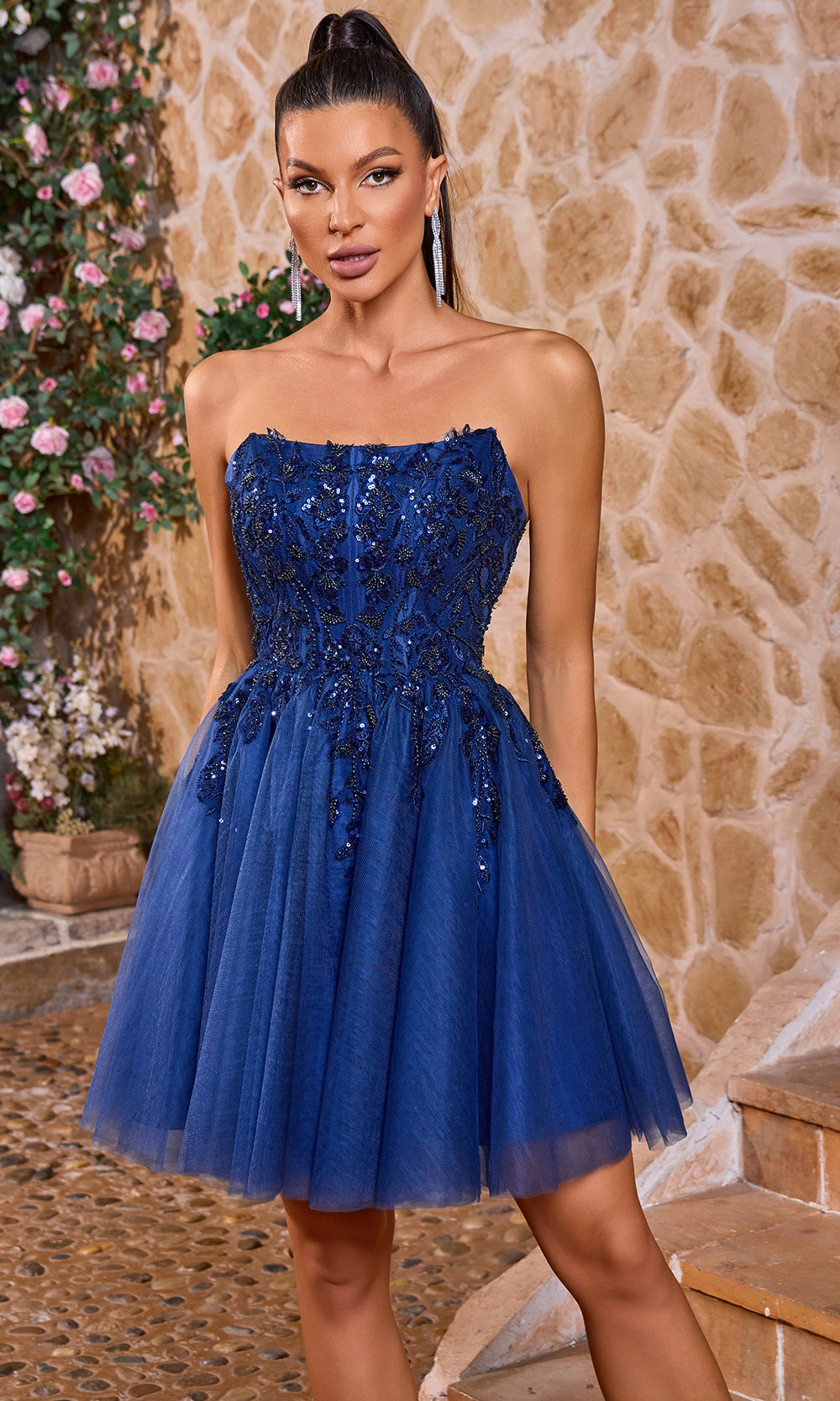 Alex Evenings 82351695 - Piping Trim Jacket Scoop Neckline Gown In Black