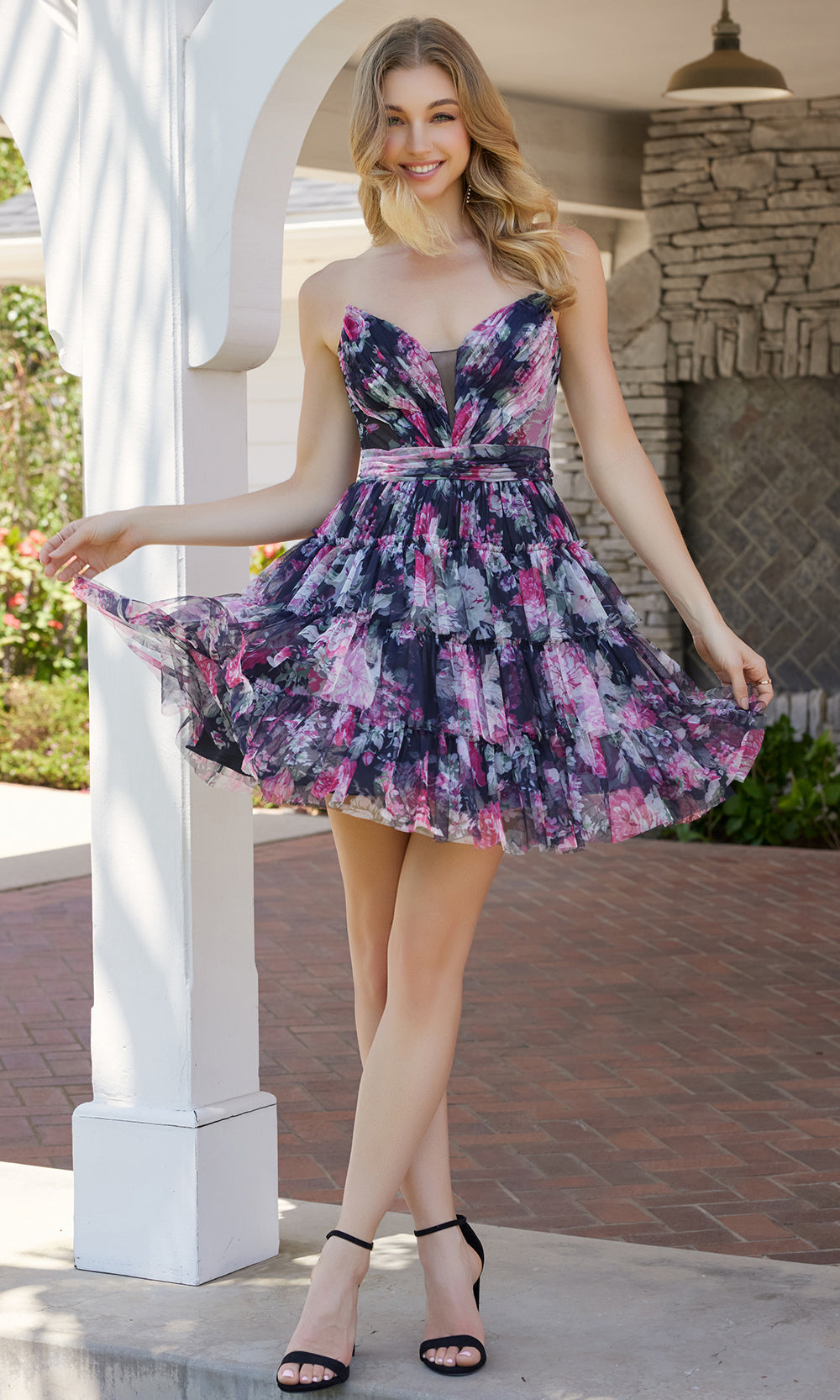 Nox Anabel M992 Prom Dress - Black Multi