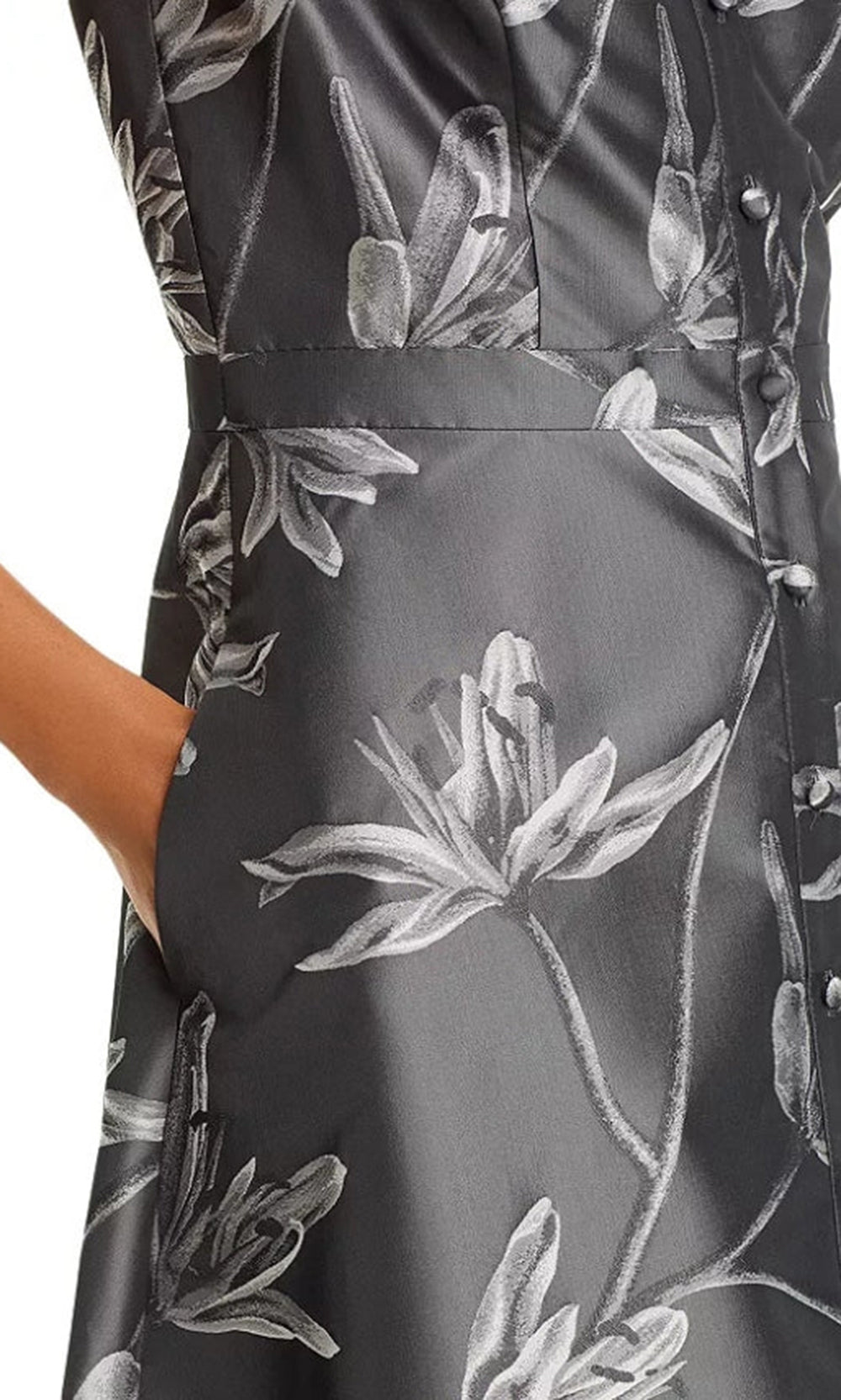 Aidan Mattox MD1E208353 - Cap Sleeve Floral Fit and Flare Dress Homecoming Dresses