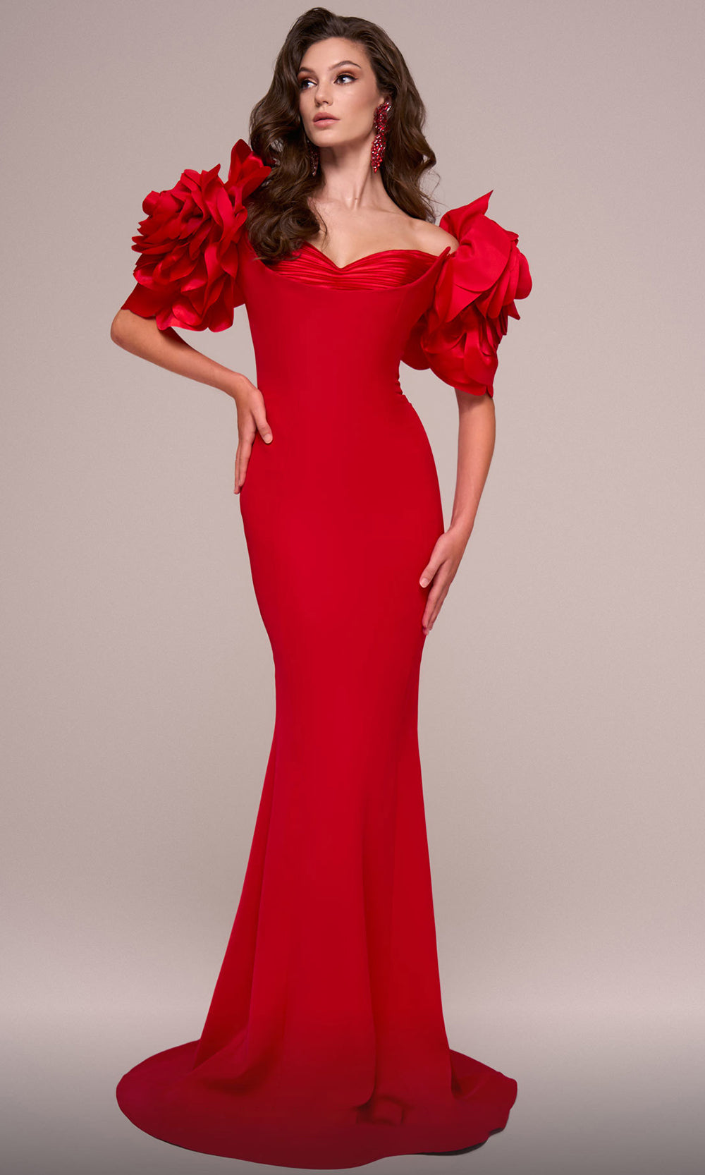 MNM Couture F02886 - Sweetheart Ruched Bust Evening Gown Mother of the Bride Dresses