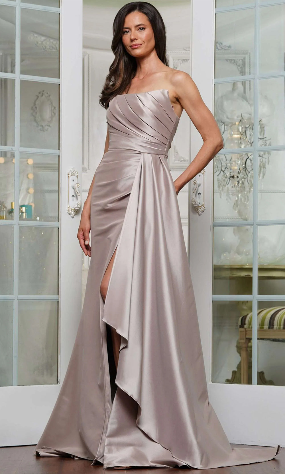 Marsoni by Colors MV1326 - Pleated Bodice Evening Dress Special Occasion Dress