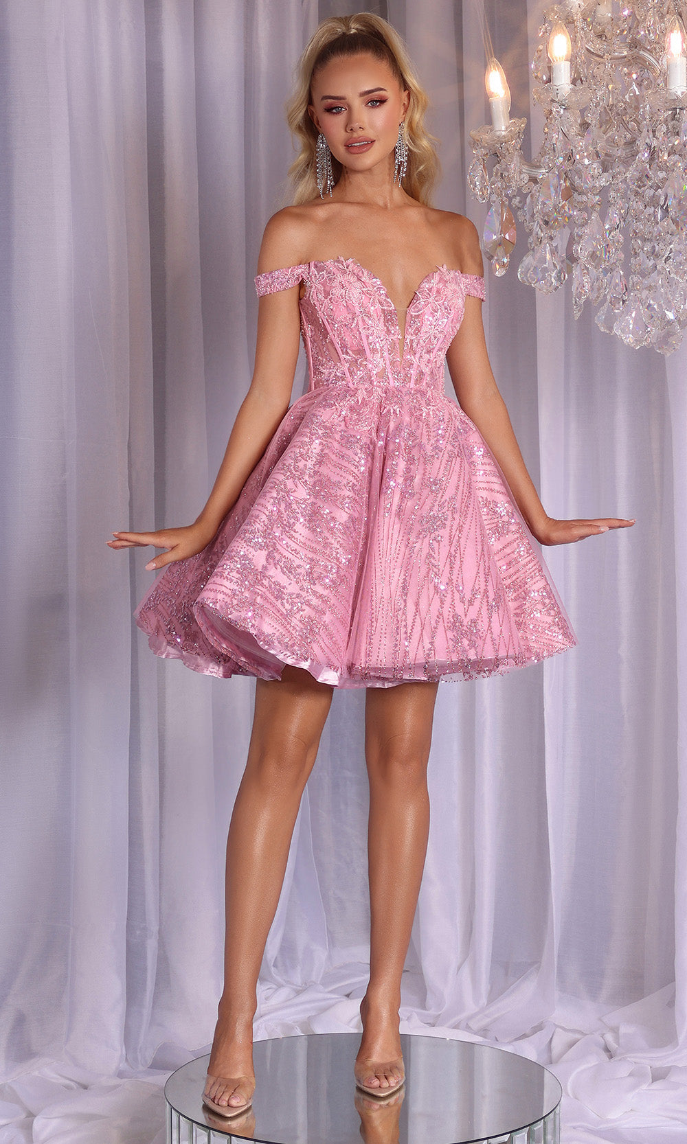 Portia and Scarlett PS25735 - Embroidered Sweetheart Mini Dress Cocktail Dresses