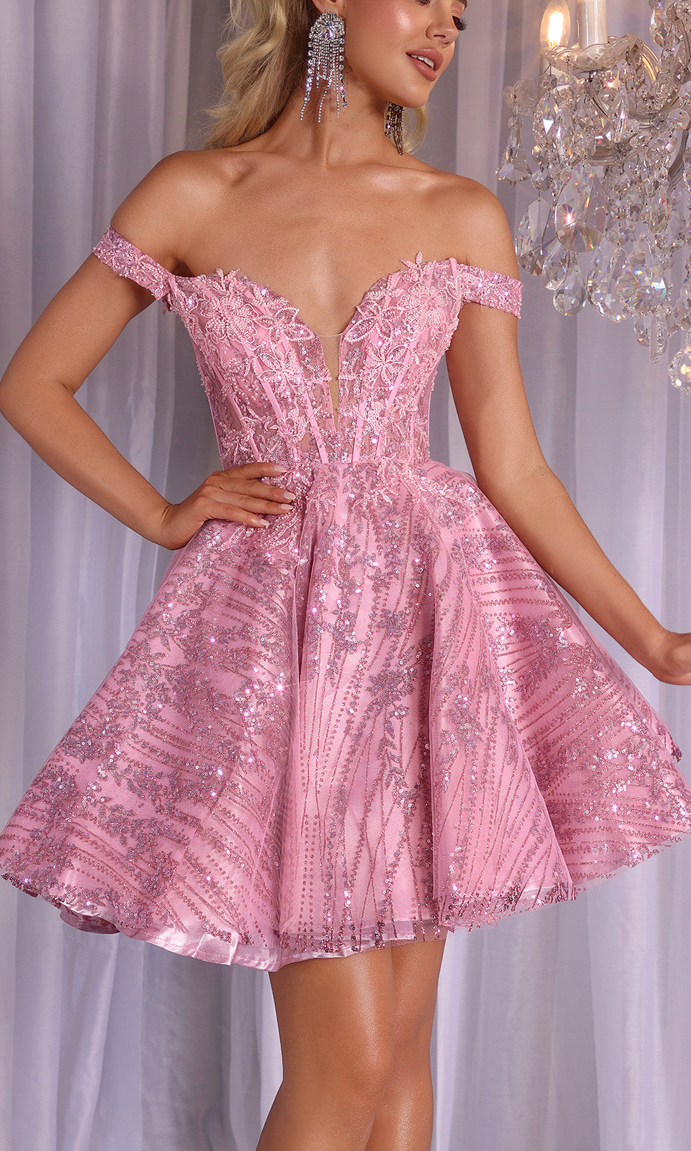 Portia and Scarlett PS25735 - Embroidered Sweetheart Mini Dress Cocktail Dresses