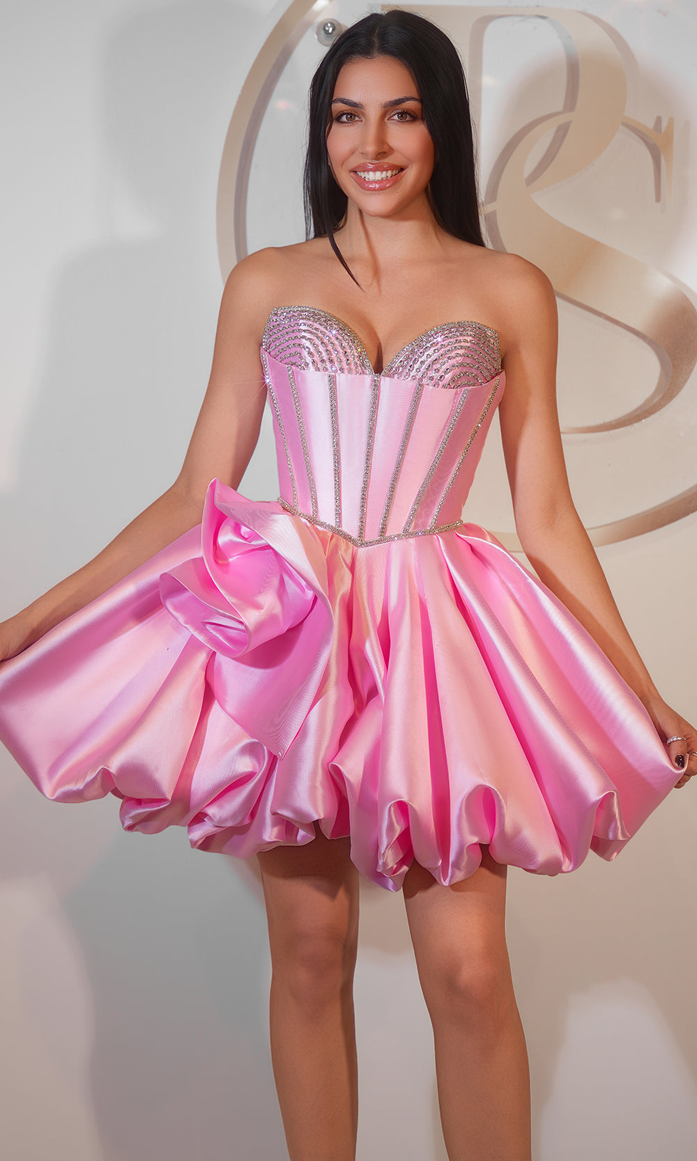 Portia and Scarlett PS25797 - Sweetheart A-Line Dress with Bow Homecoming Dresses