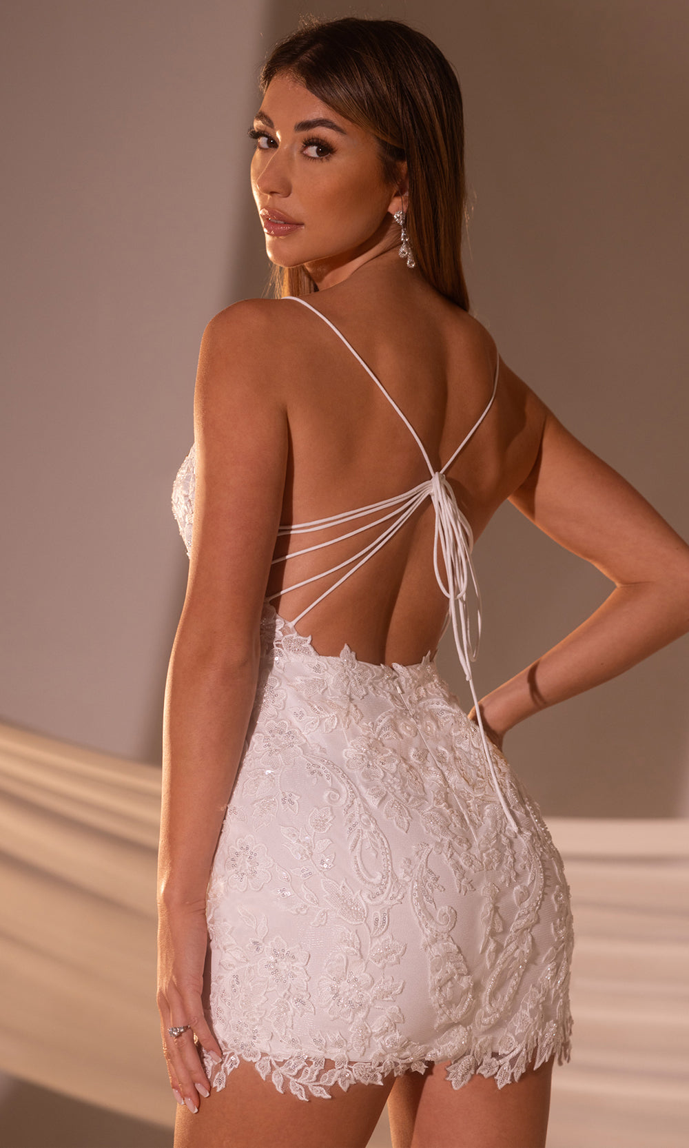 Rachel Allan RB1007 - Sheer Bodice Embroidered Dress Cocktail Dresses