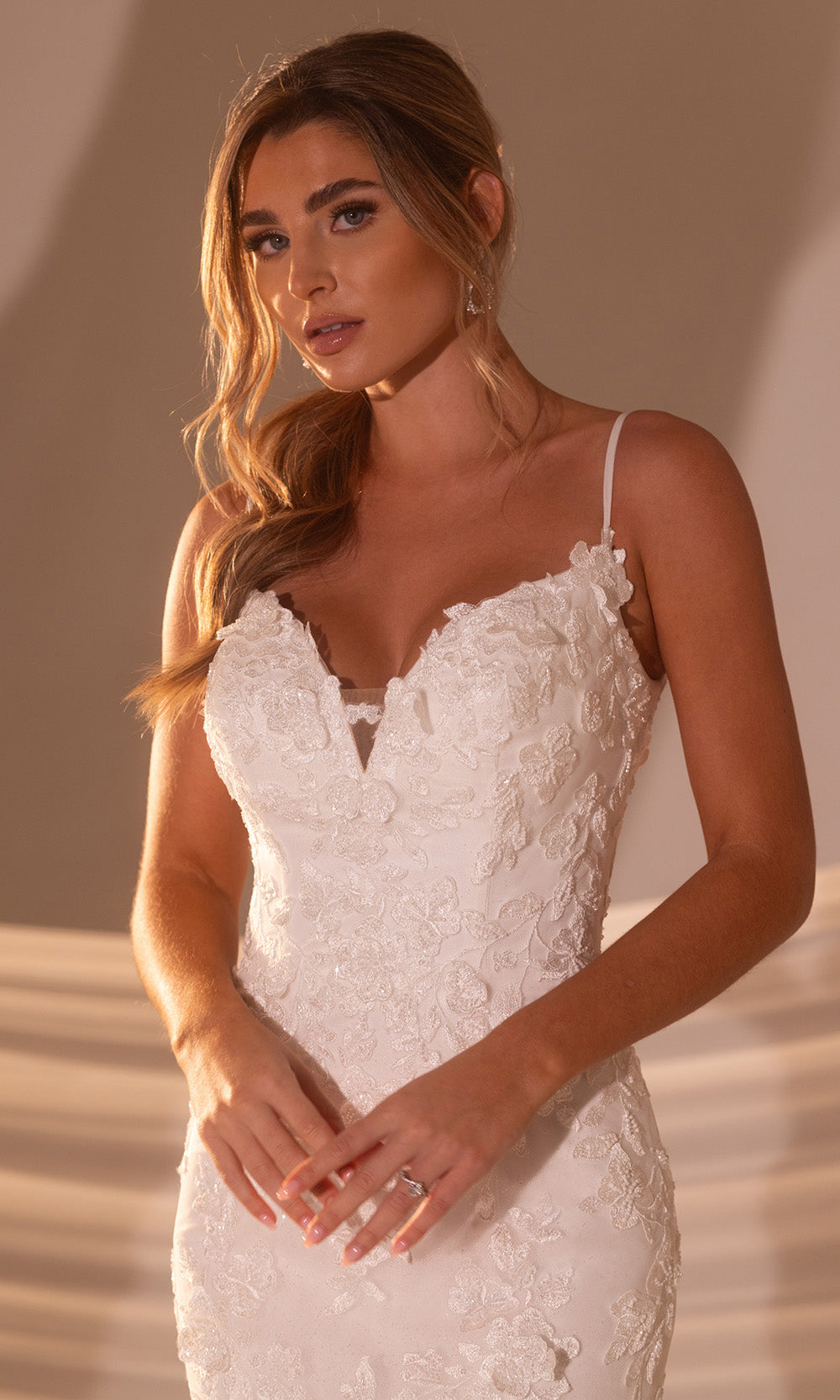 Rachel Allan RB3228 - Spaghetti Strap Sweetheart Lace Gown Wedding Dresses