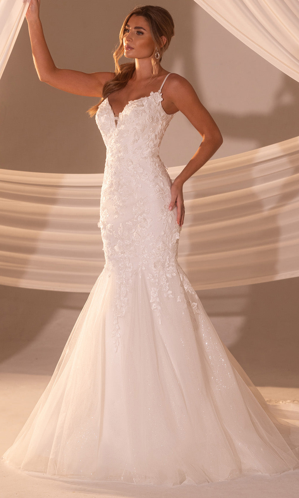 Rachel Allan RB3228 - Spaghetti Strap Sweetheart Lace Gown Wedding Dresses