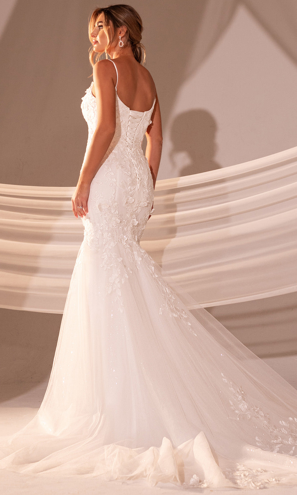 Rachel Allan RB3228 - Spaghetti Strap Sweetheart Lace Gown Wedding Dresses