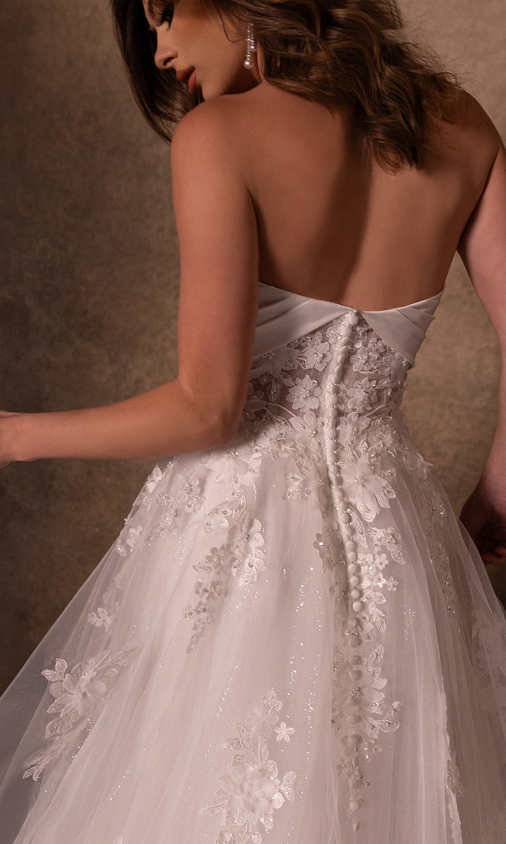 Rachel Allan RB3229 - Semi-Sweetheart Lace Slit Gown Bridal Dresses