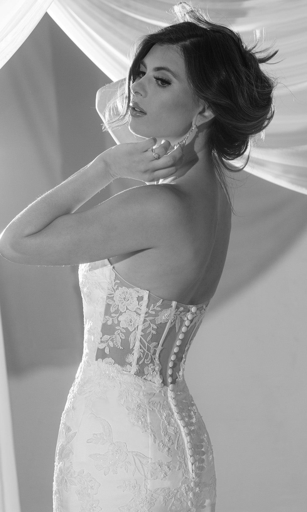 Rachel Allan RB3232 - Mermaid Skirt V-Neckline Wedding Gown Bridal Dresses