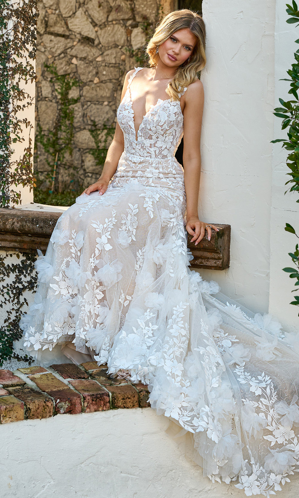 Rachel Allan RB5063 - Sleeveless Embroidered Bridal Gown Bridal Dresses