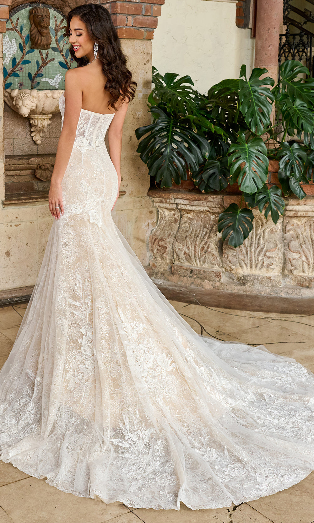 Rachel Allan RB5066 - Semi-Sweetheart Appliqued Bridal Gown Bridal Dresses