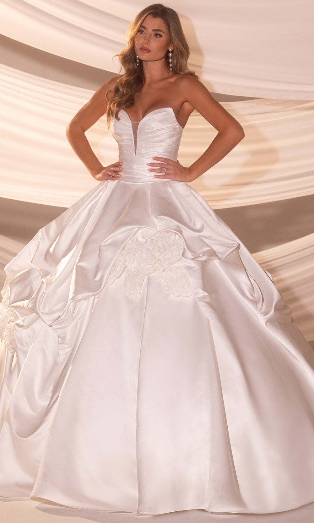 Rachel Allan RB5100 - Strapless Satin Draped Skirt Bridal Gown Bridal Dresses