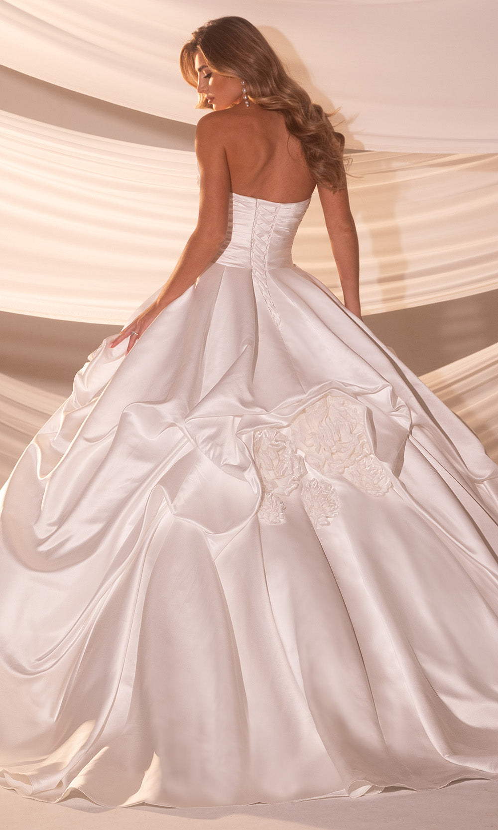 Rachel Allan RB5100 - Strapless Satin Draped Skirt Bridal Gown Bridal Dresses