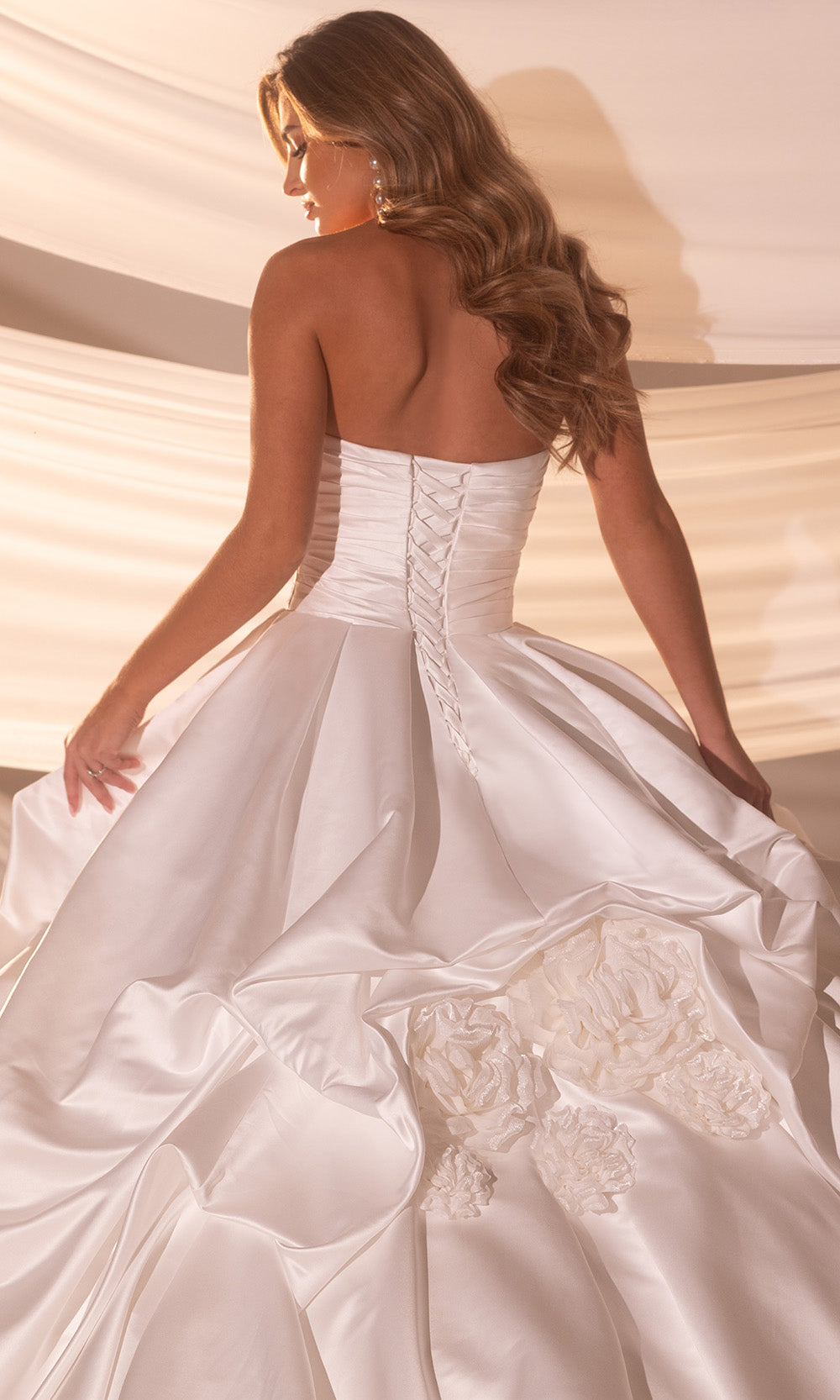 Rachel Allan RB5100 - Strapless Satin Draped Skirt Bridal Gown Bridal Dresses