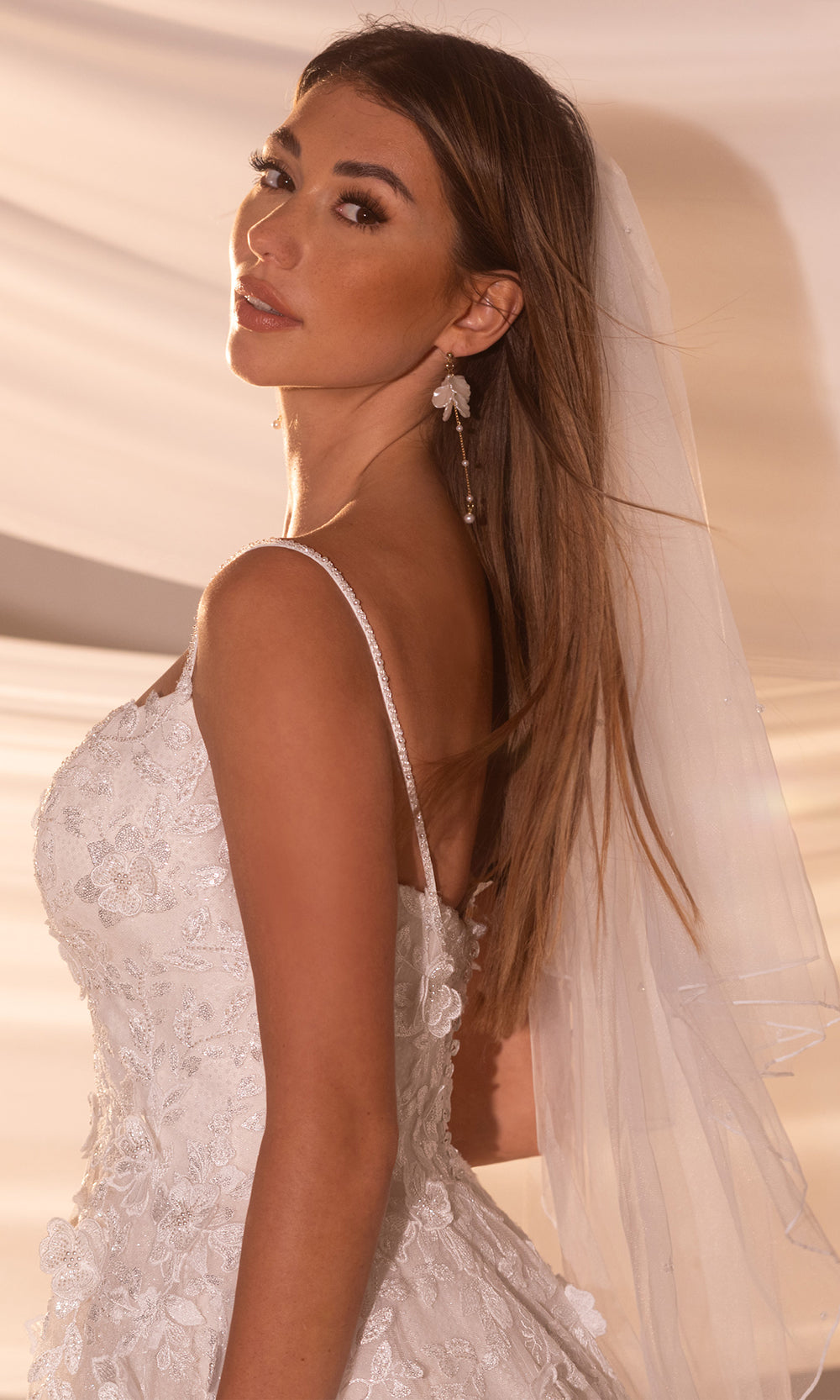 Rachel Allan RB5107 - Embroidered Sparkle Bridal Gown Wedding Dresses