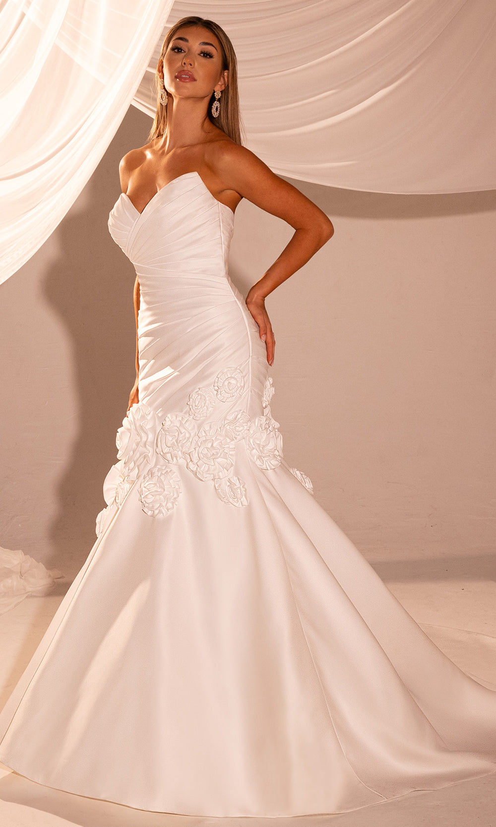 Rachel Allan RB5109 - Strapless Mermaid Gown with Ruched Bodice Bridal Dresses