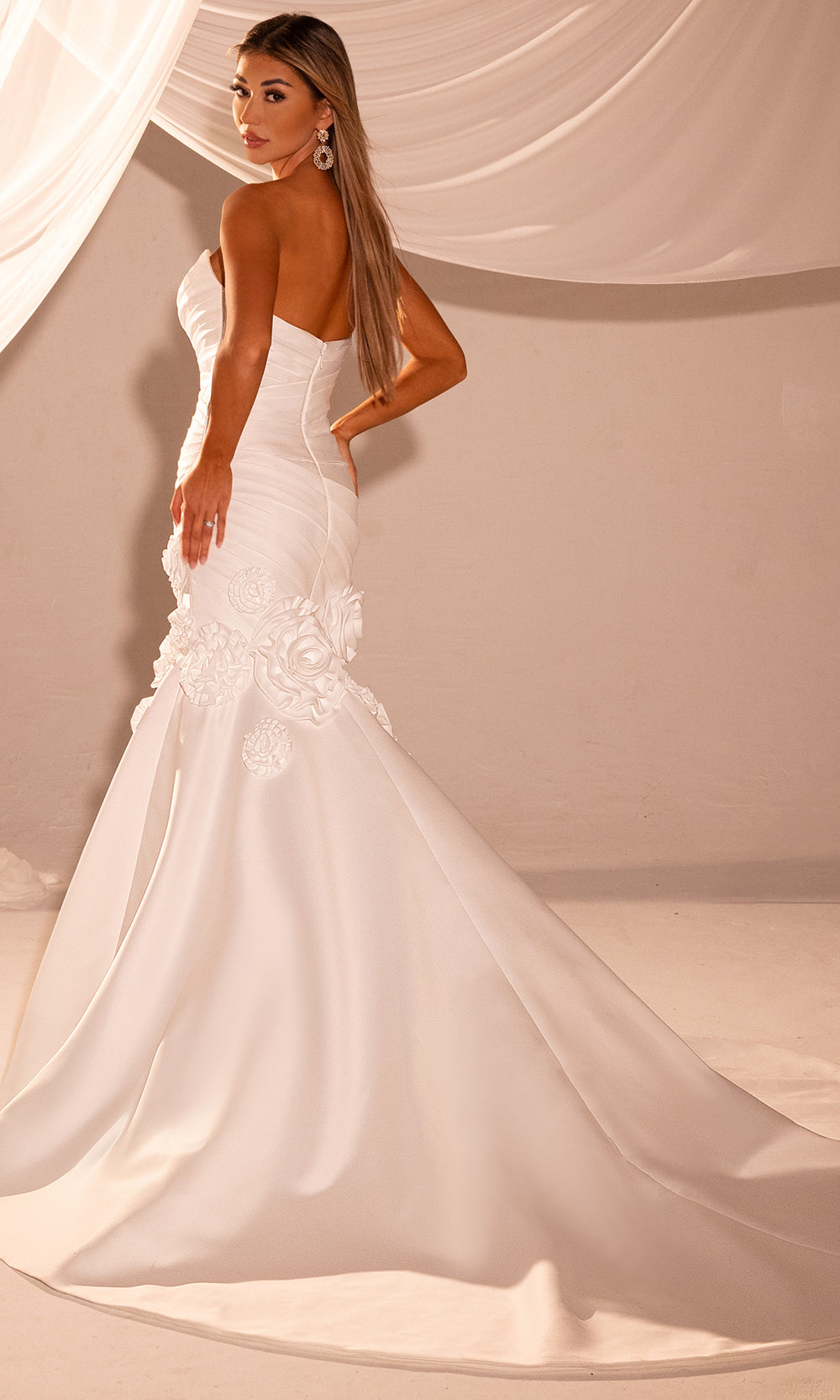 Rachel Allan RB5109 - Strapless Mermaid Gown with Ruched Bodice Bridal Dresses