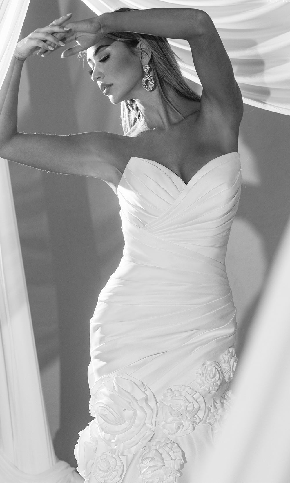 Rachel Allan RB5109 - Strapless Mermaid Gown with Ruched Bodice Bridal Dresses