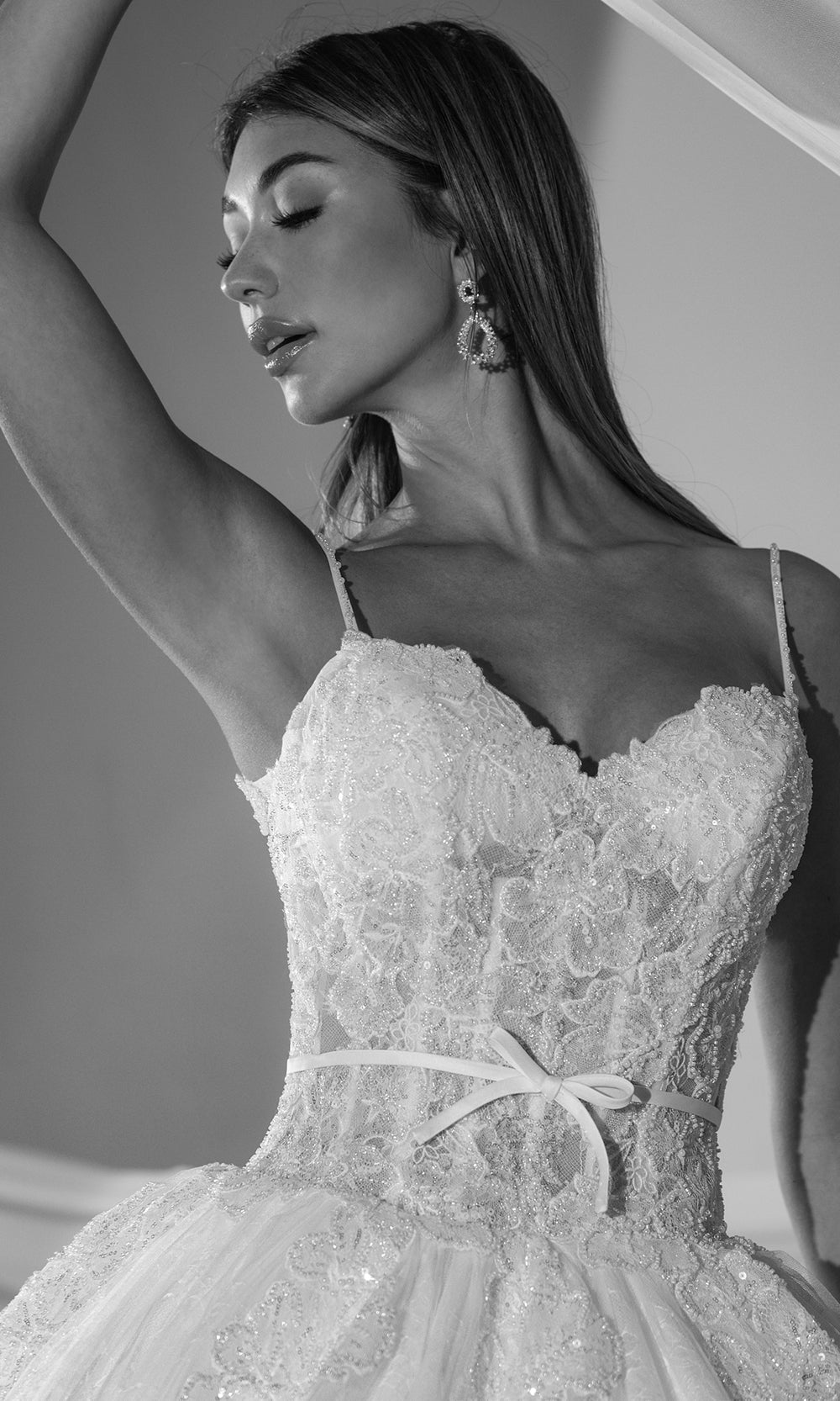 Rachel Allan RB6176 - Floral Lace Sweetheart Ballgown Bridal Dresses