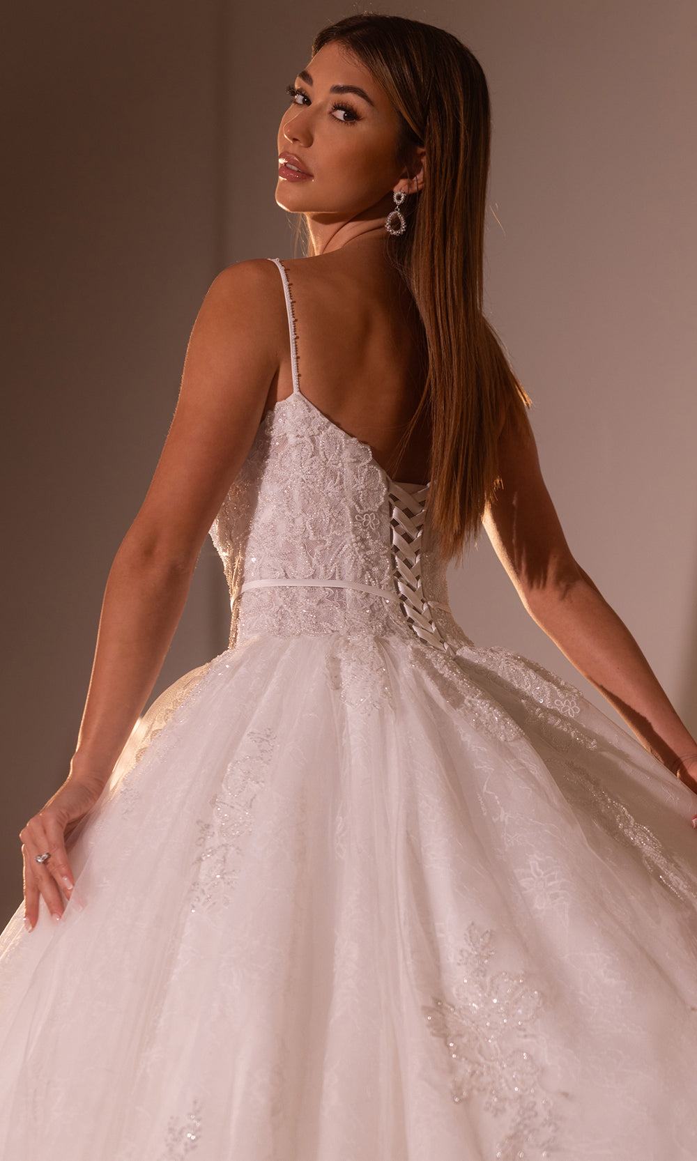 Rachel Allan RB6176 - Floral Lace Sweetheart Ballgown Bridal Dresses