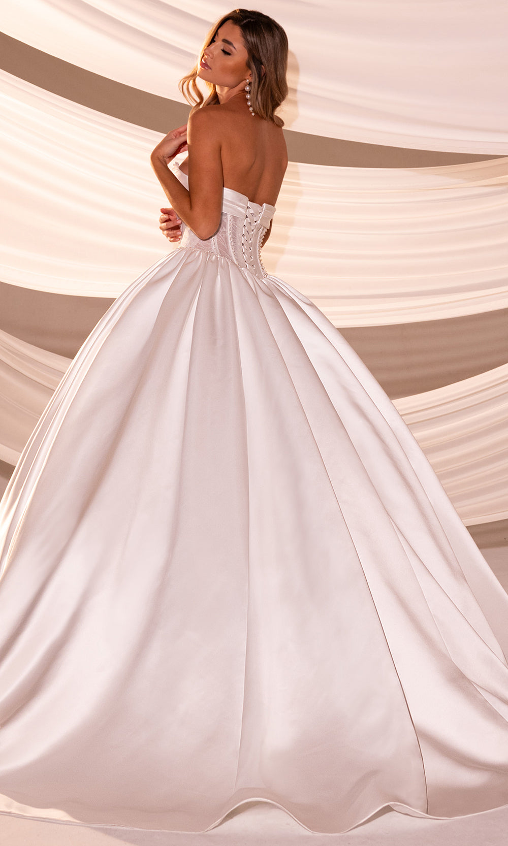 Rachel Allan RB6179 - Scoop Neckline Illusion Corset Ballgown Wedding Dresses