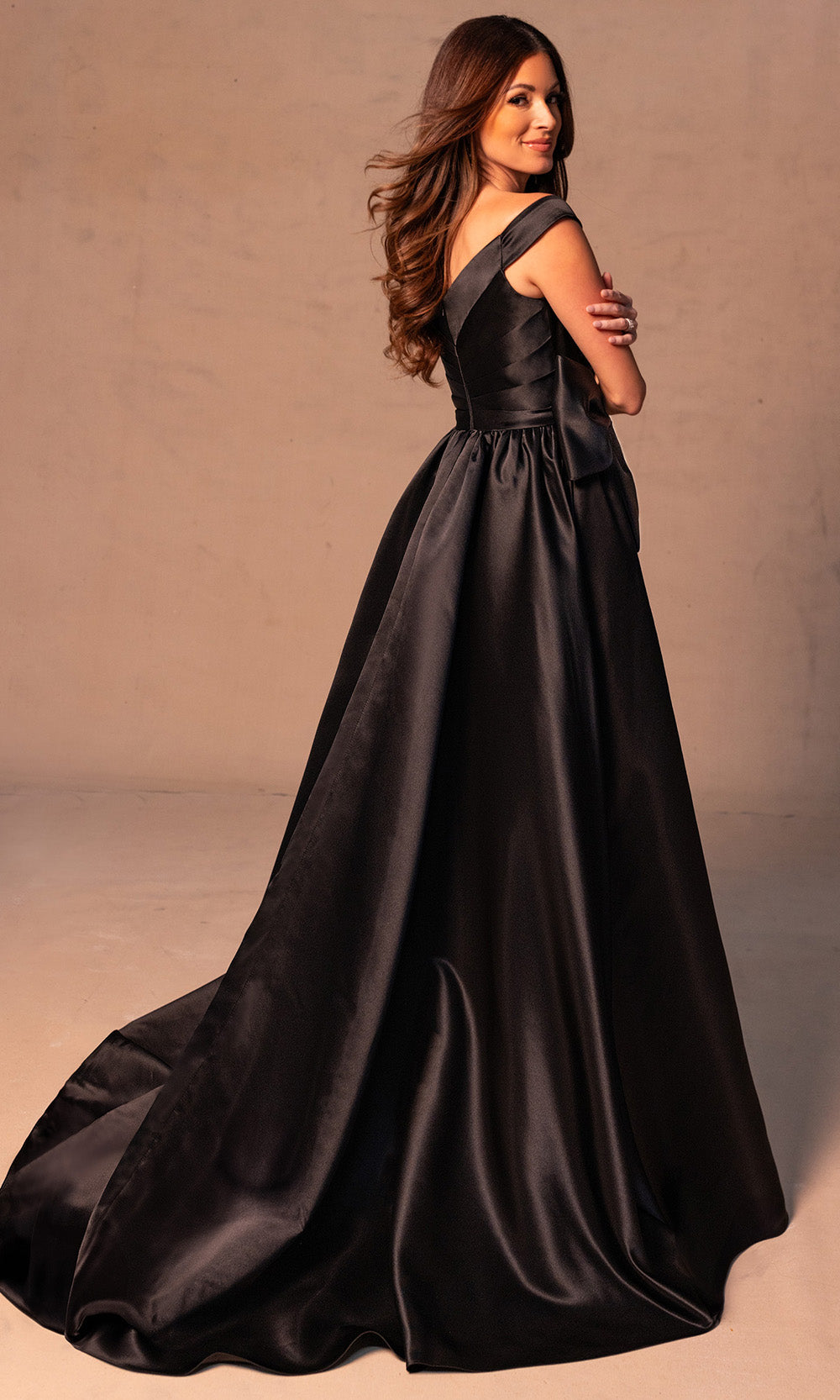 Rachel Allan RB8186 - Bow Detail Sweetheart Overskirt Gown Mother of the Bride Dresses