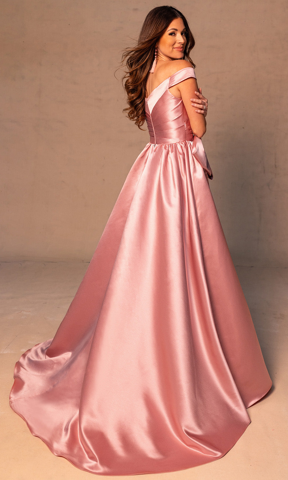 Rachel Allan RB8186 - Bow Detail Sweetheart Overskirt Gown Mother of the Bride Dresses