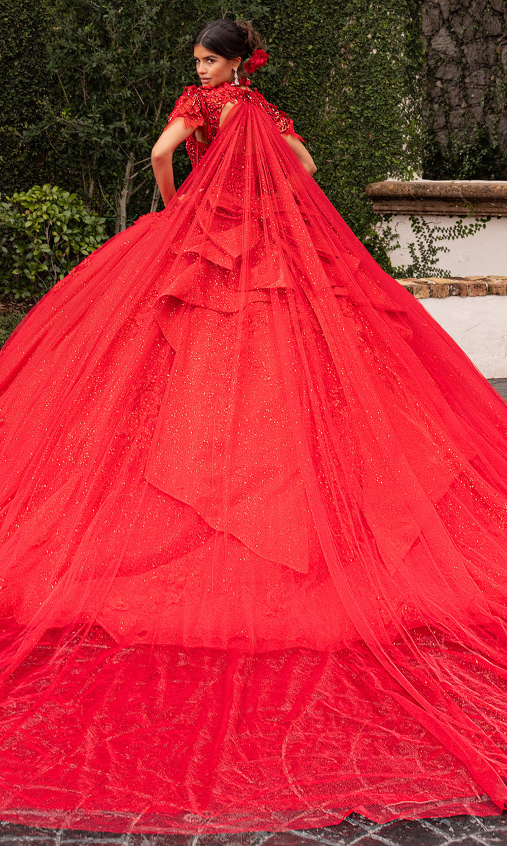 Rachel Allan RQ3156 - Sweetheart Illusion Corset Floral Ballgown Quinceanera Dresses