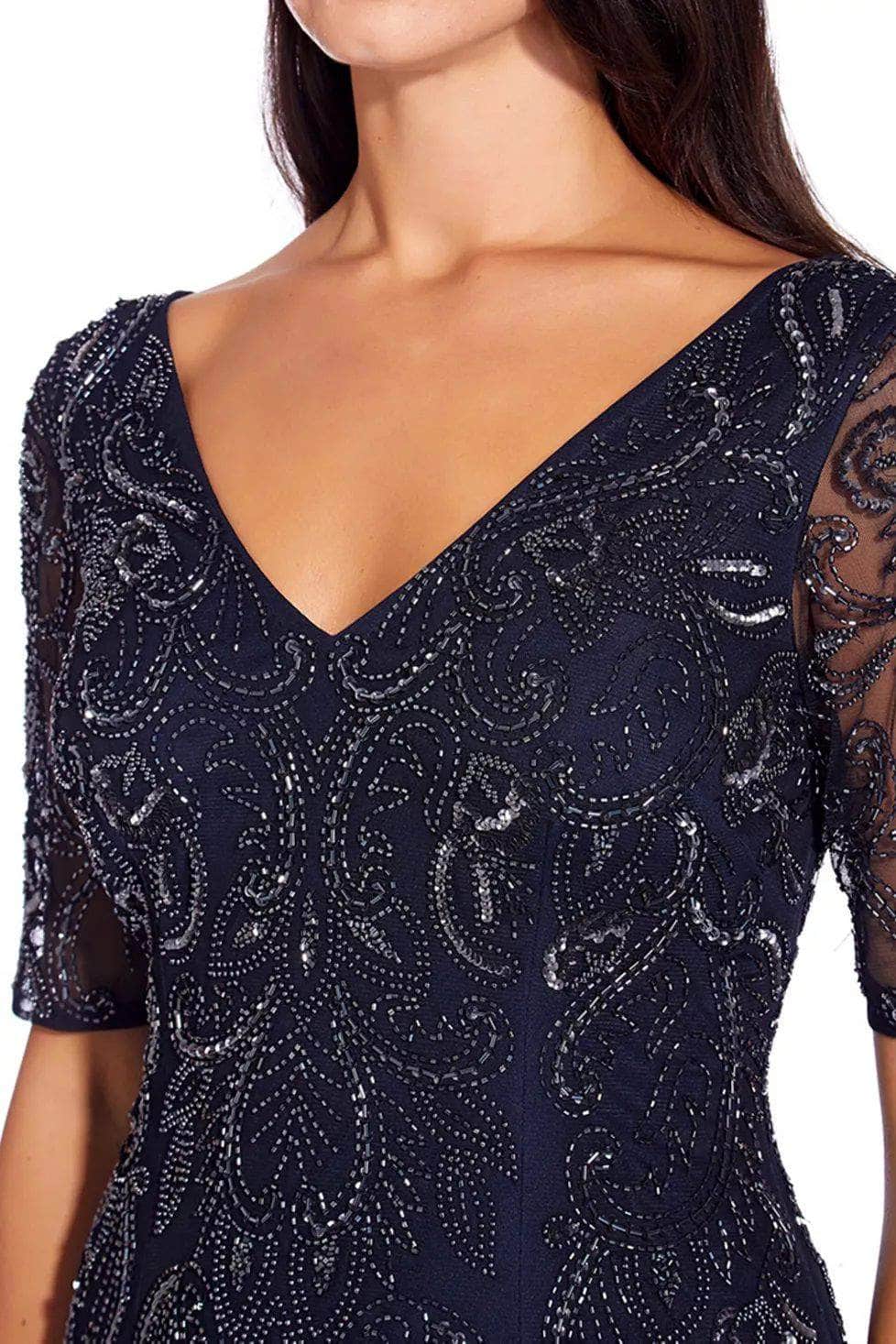 Adrianna Papell AP1E206462 P - Embellished Sheath Evening Dress