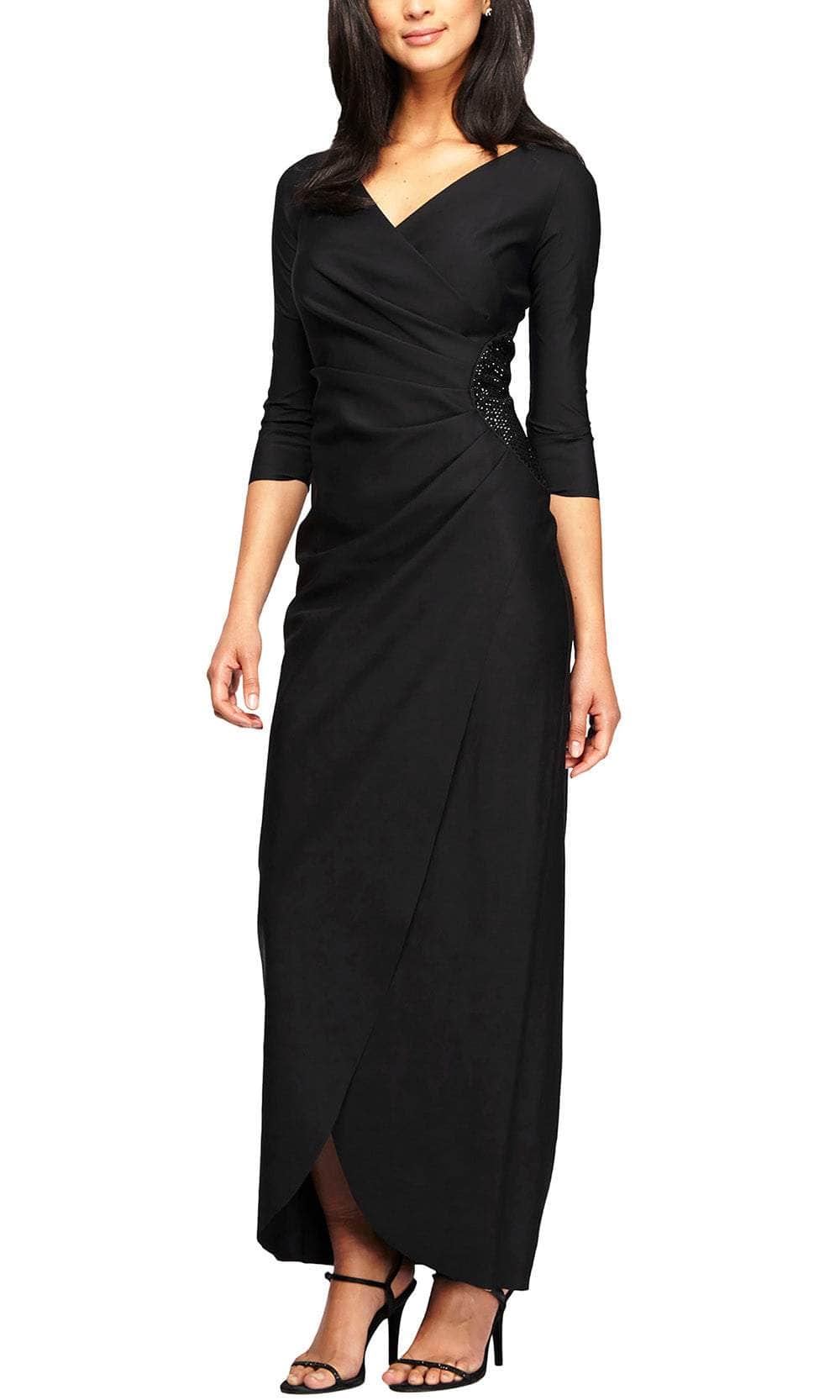Alex Evenings 134123 - V-Neck Tulip Hem Formal Gown ADASA Alex Evenings 134123 - V-Neck Tulip Hem Formal Gown ADASA