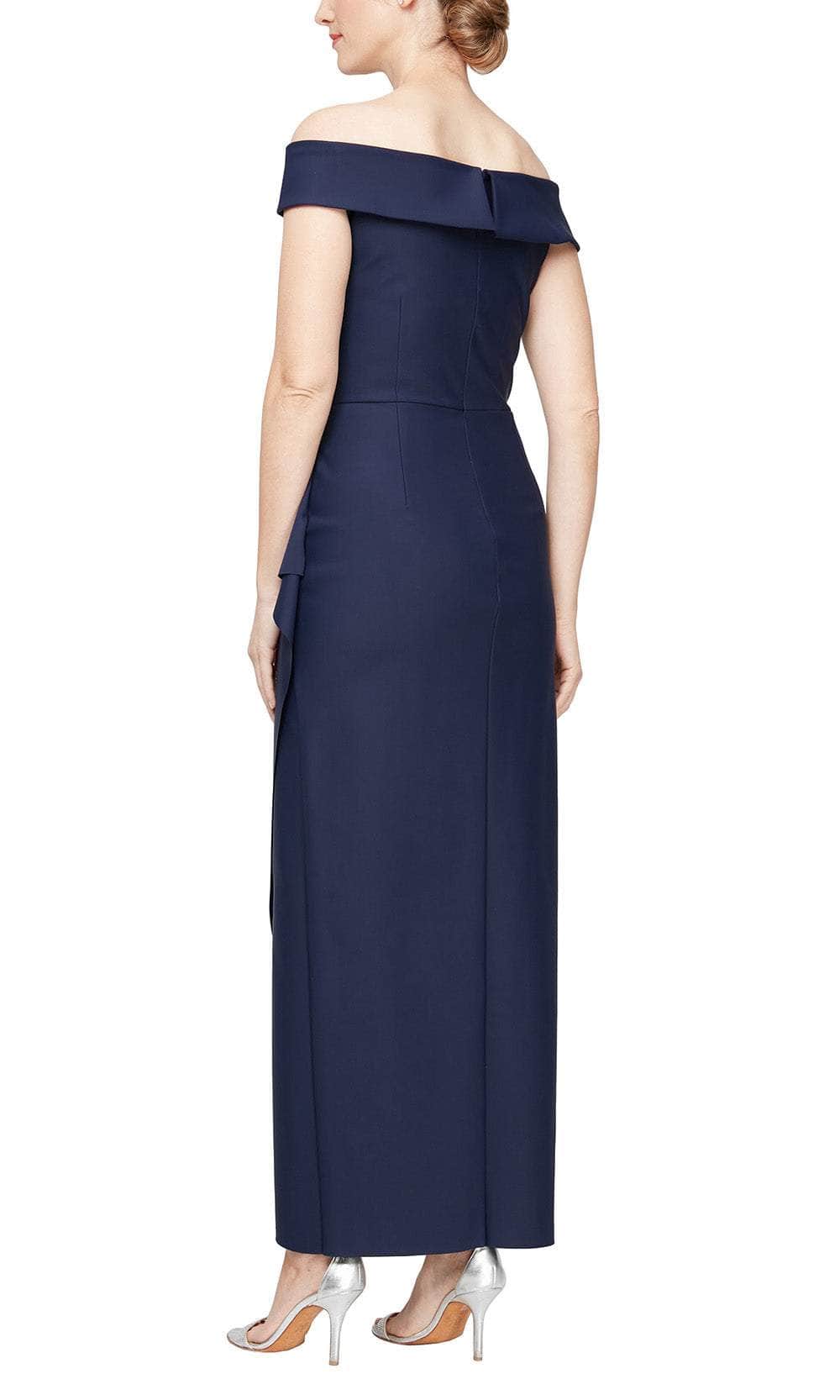 Alex Evenings 134164 - Off Shoulder Column Formal Dress Evening Dresses