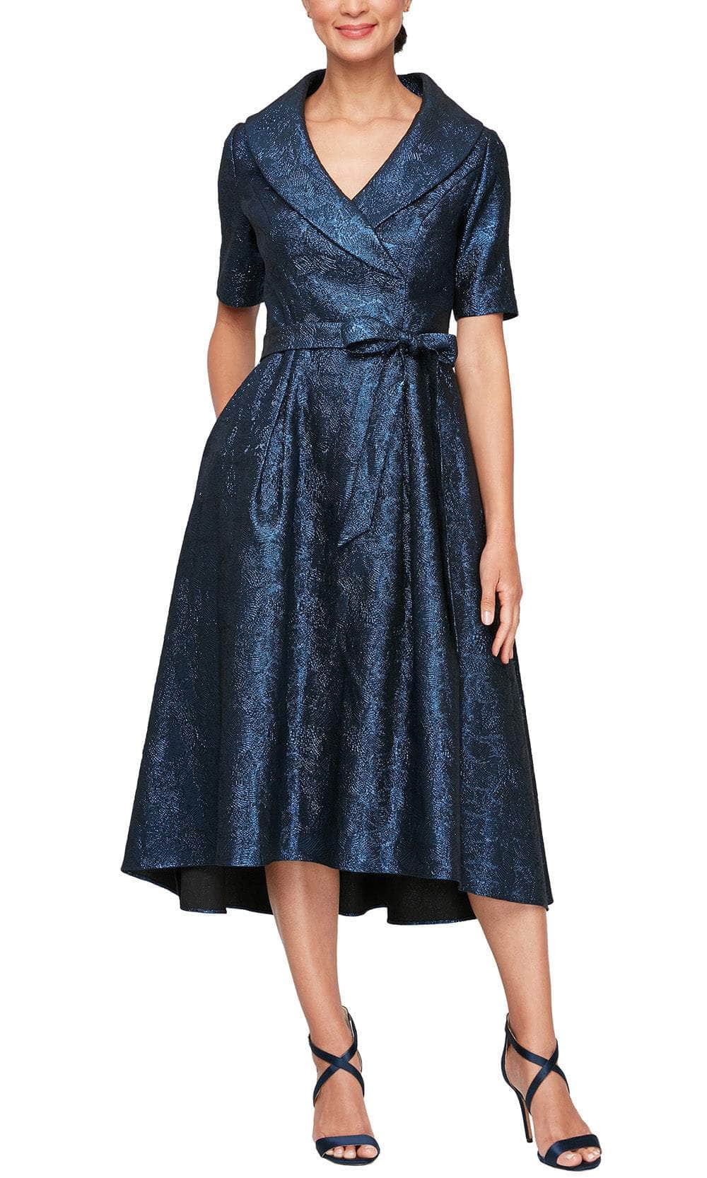 Alex Evenings 8157034 - Metallic A-Line Formal Dress Alex Evenings 8157034 - Metallic A-Line Formal Dress