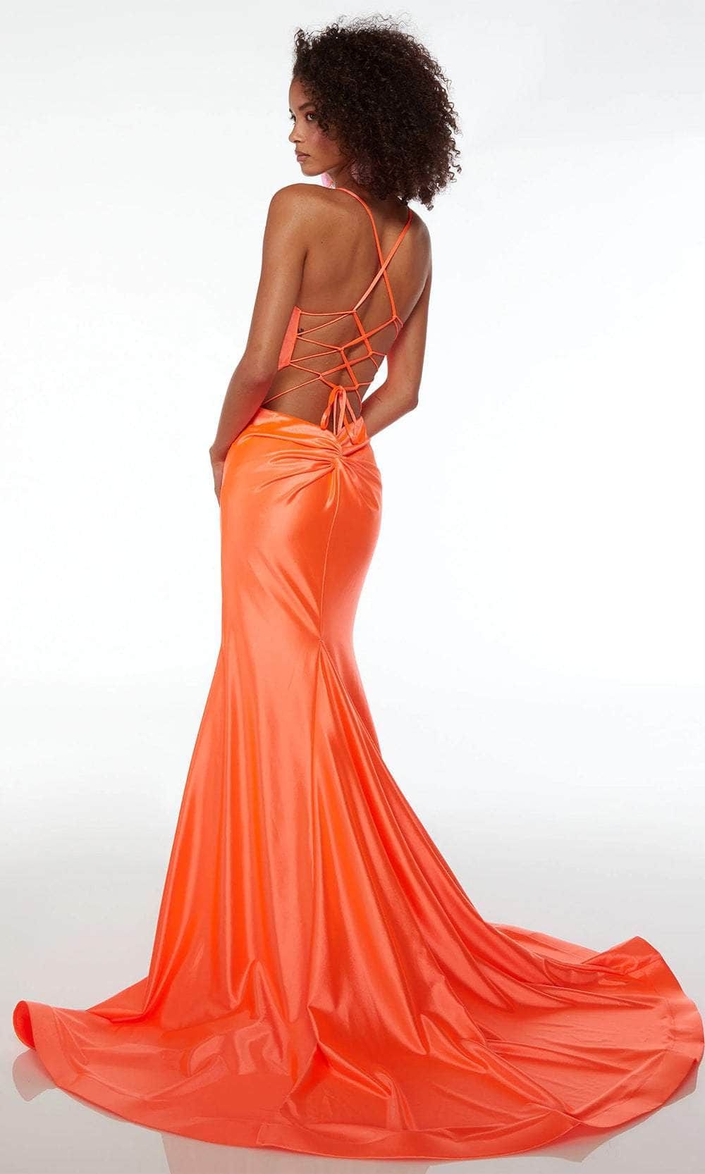 Alyce Paris 61674 - Spaghetti Strap Satin Prom Dress